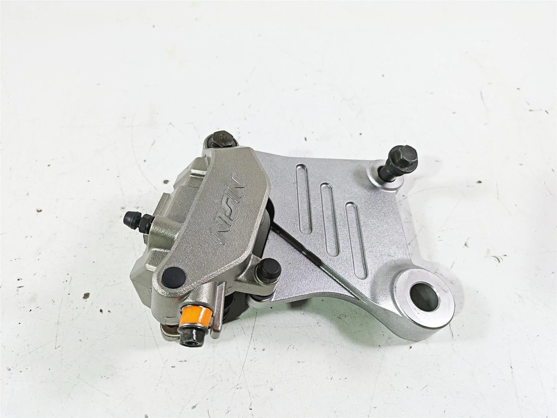 2002 Honda VTX1800 Retro Nissin Rear Brake Caliper + Bracket 43150-MCV-006 - Image 4
