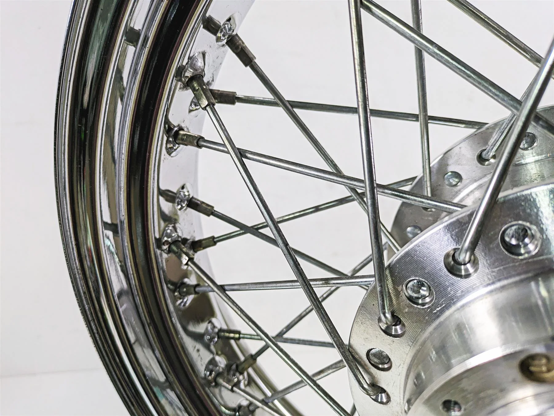 2002 Honda VTX1800 Retro Straight 17x3.5 Spoke Front Wheel Rim 44650-MCV-A11 - Image 11