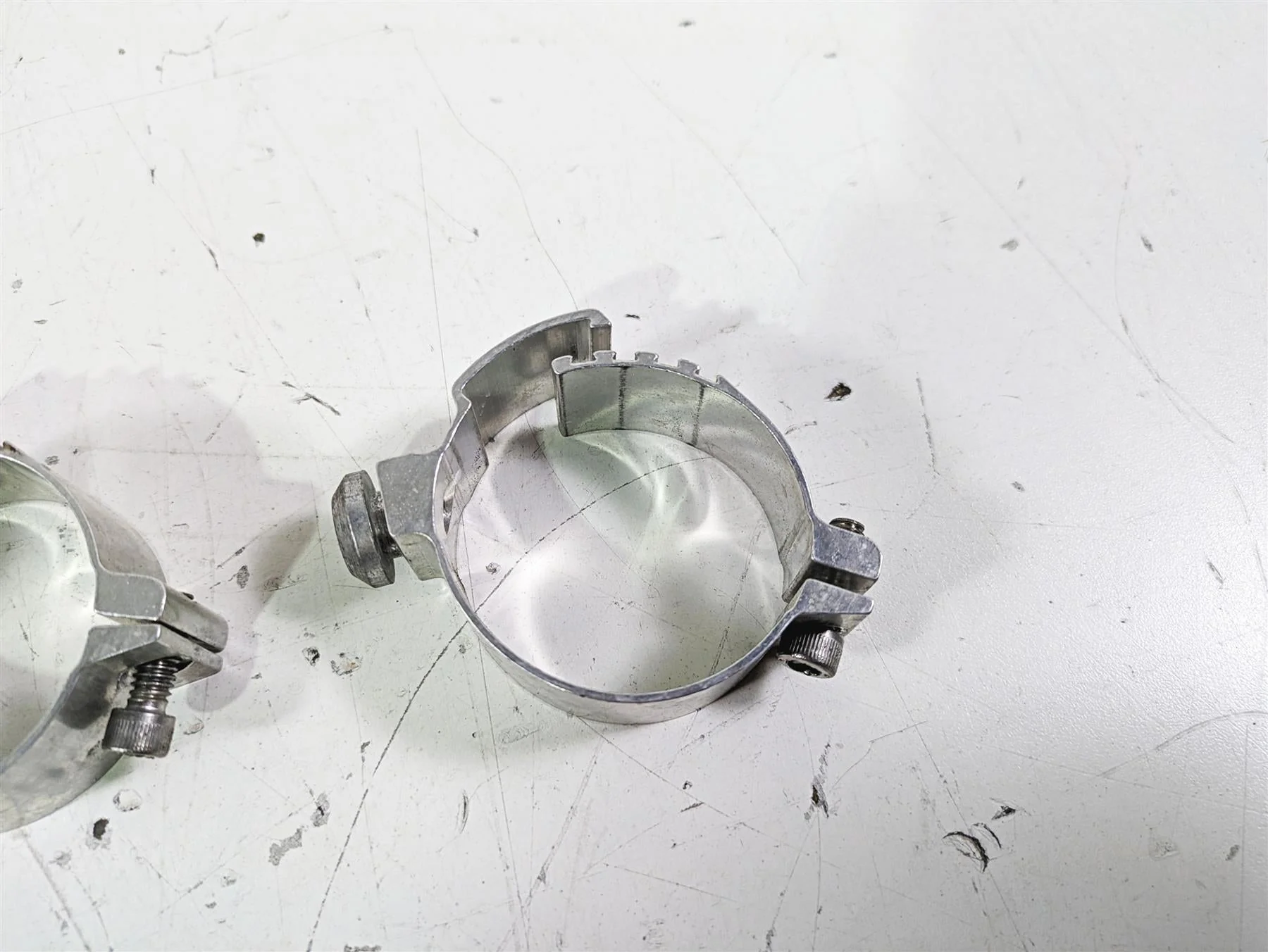 2002 Honda VTX1800 Retro Wind Shield Windscreen Mount Clamp Set - Image 12