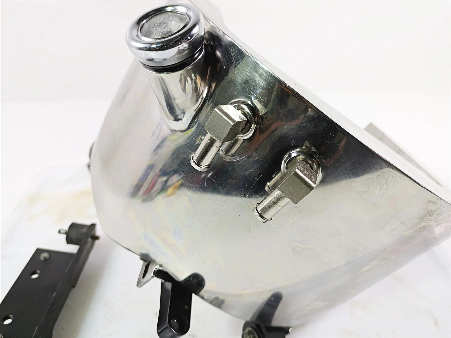 2002 Indian Spirit Deluxe Chrome Oil Tank Reservoir 29-962 - Image 5