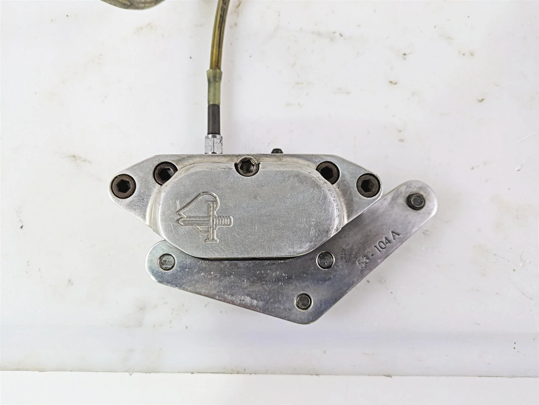 2002 Indian Spirit Deluxe Front Brake Caliper & Bracket 53-176 53-104 - Image 6