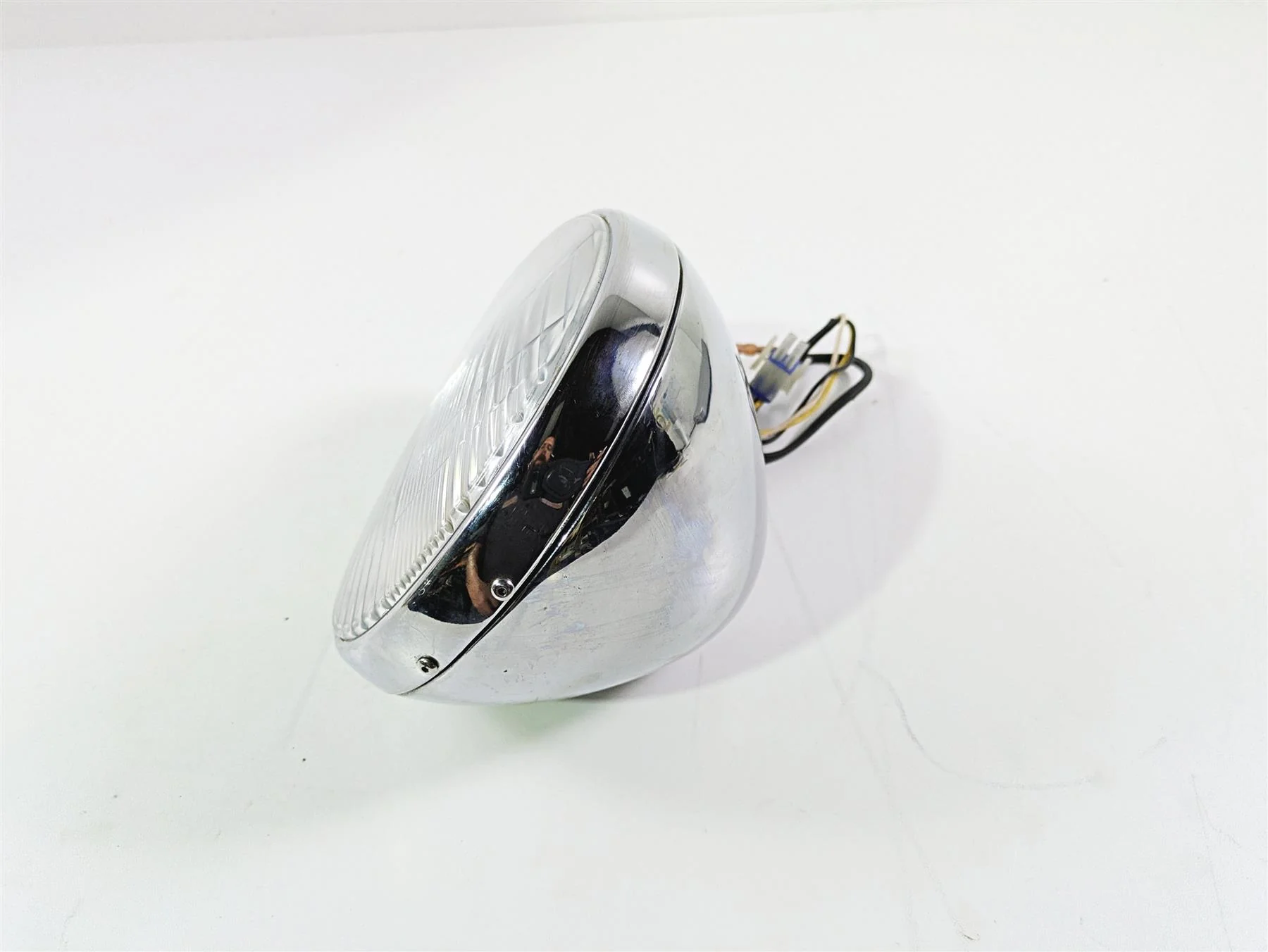 2002 Indian Spirit Deluxe Headlamp Light Lamp Lens & Bucket & Mount 68-126 - Image 11