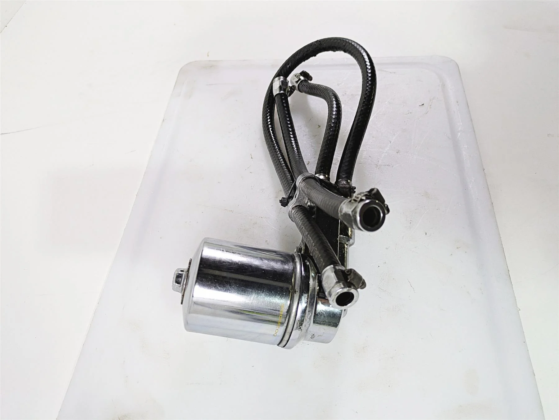 2002 Indian Spirit Deluxe Oil Filter Mount Holder Housing Flange 04-025 - Image 2