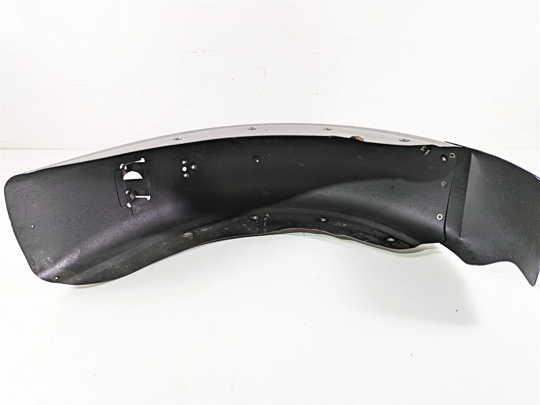2002 Indian Spirit Deluxe Rear Fender Black Silver - Bent 89-301 - Image 11