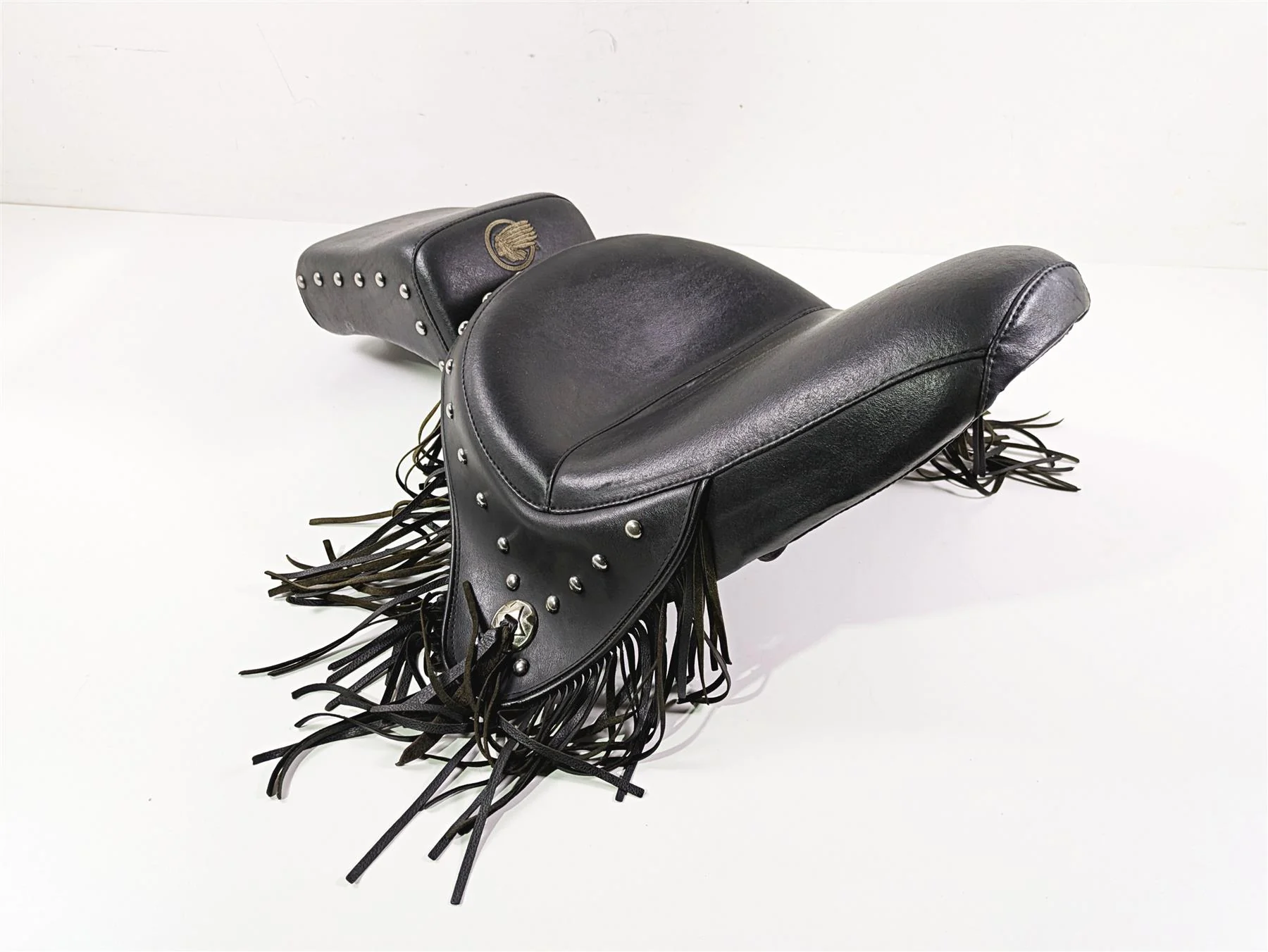 2002 Indian Spirit Deluxe Rider Passenger Studded Seat Saddle 62-097 - Image 10