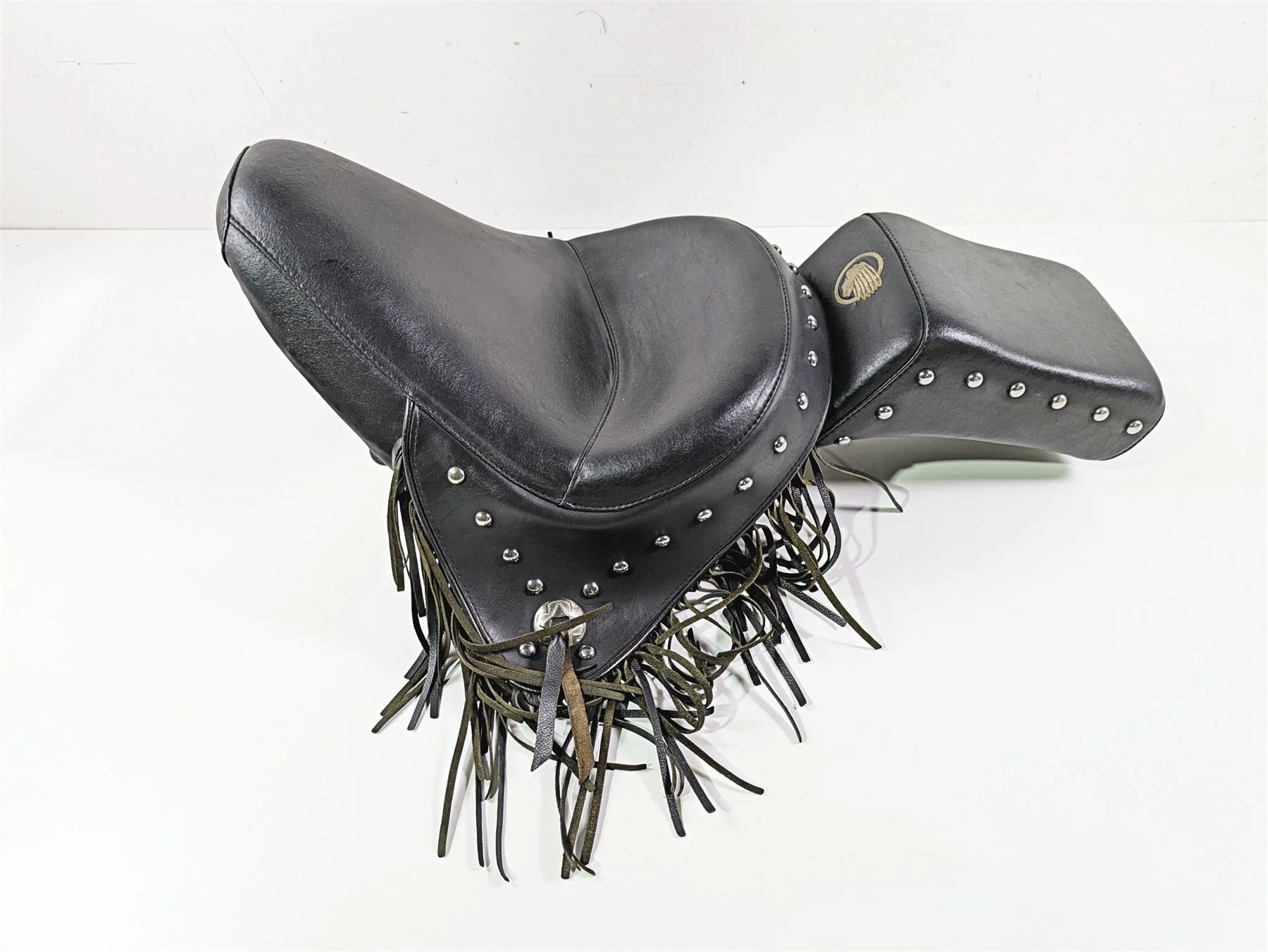 2002 Indian Spirit Deluxe Rider Passenger Studded Seat Saddle 62-097 - Image 11