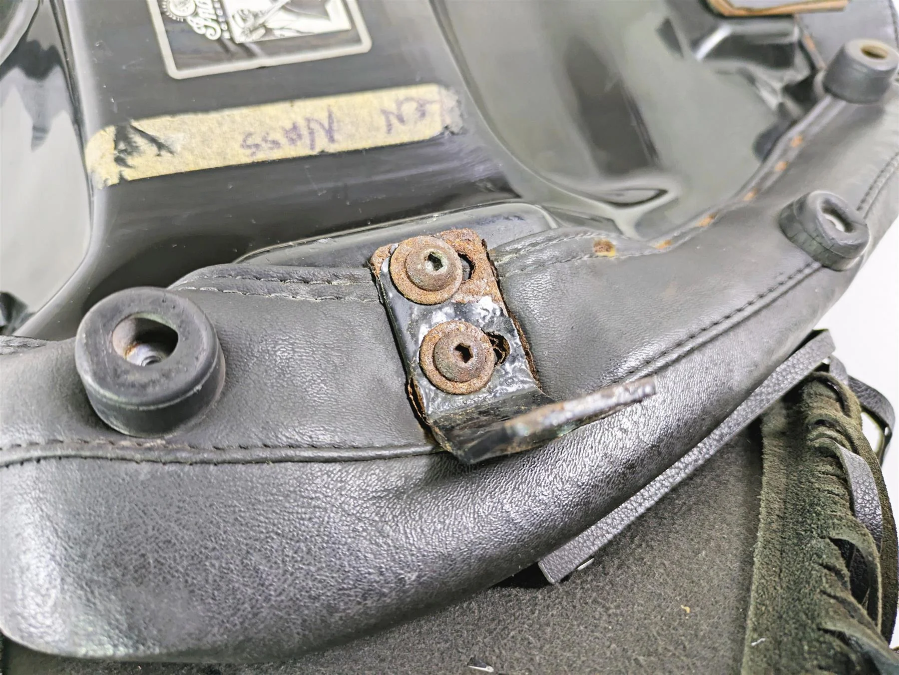 2002 Indian Spirit Deluxe Rider Passenger Studded Seat Saddle 62-097 - Image 8