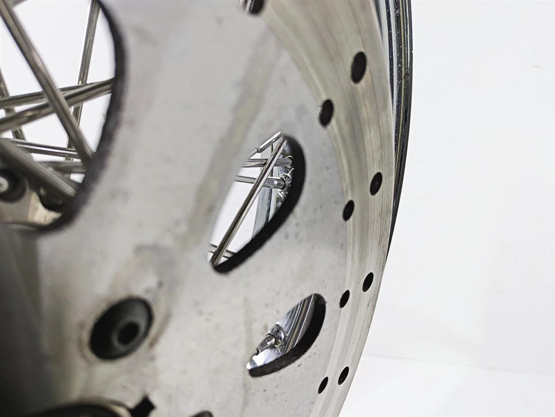 2002 Indian Spirit Deluxe Spoke Front Wheel Rim & Rotor 16x3.5 1mm Runout 21-950 - Image 12