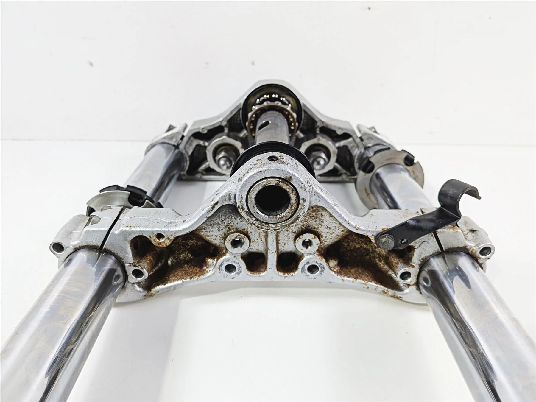 2002 Yamaha XVS650 V-Star Classic Front Fork Triple Tree Riser 5BN-23102-12 - Image 7