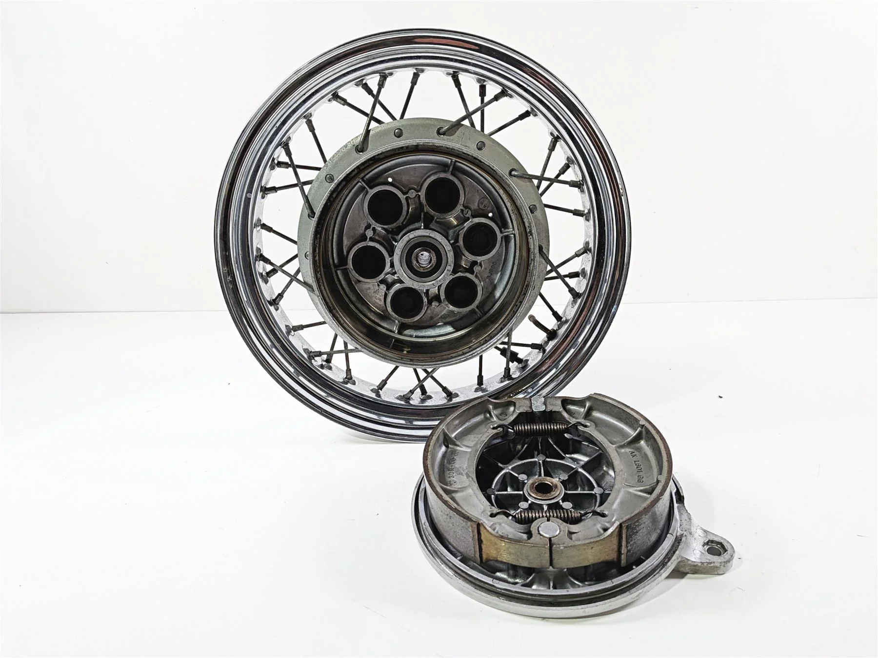 2002 Yamaha XVS650 V-Star Classic Rear Spoke Wheel Rim 15x3.5 3JB-25311-00-35
