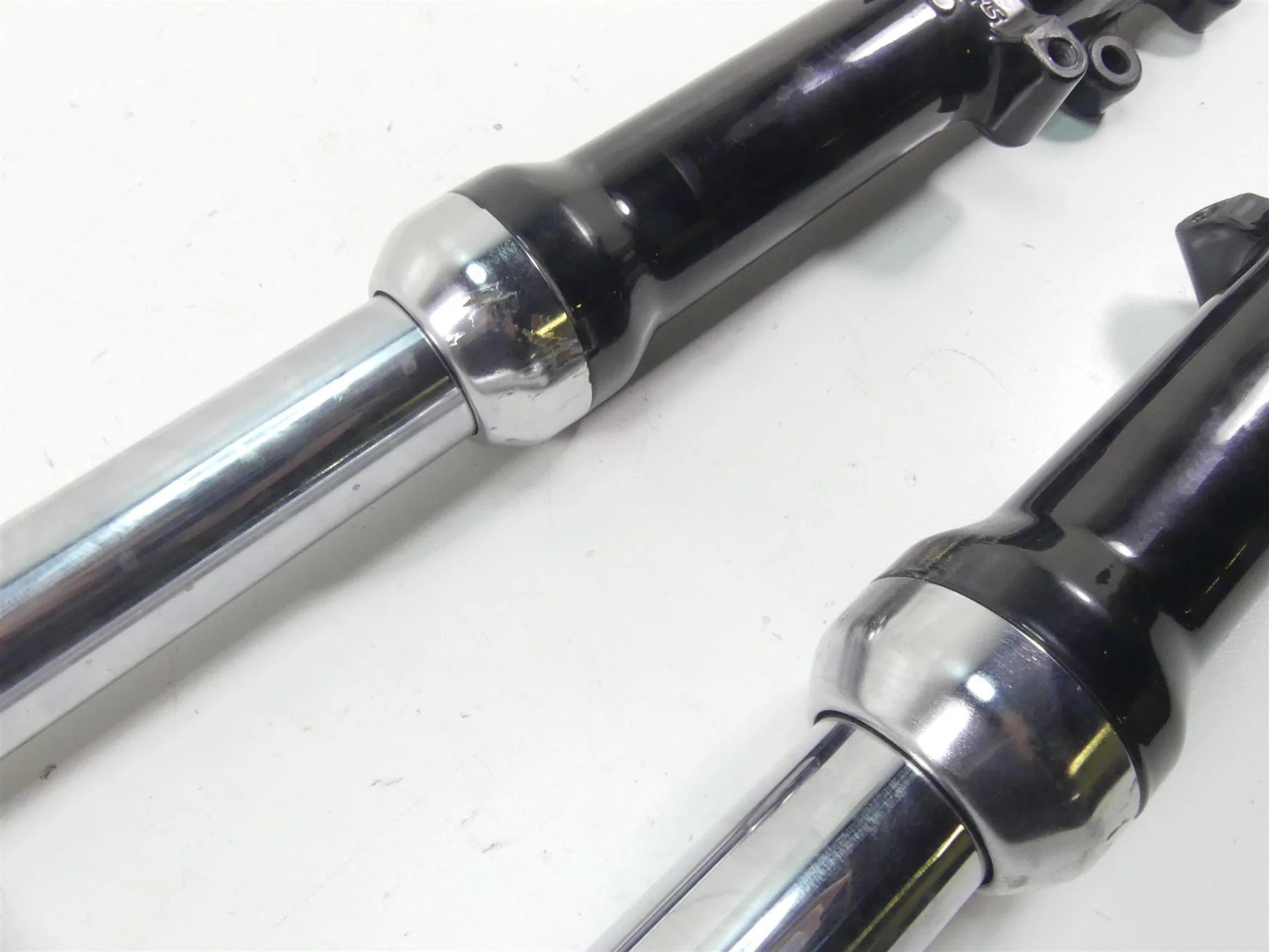 2003 Harley Dyna 100TH FXDL Low Rider Straight Front Fork Leg Set -39mm 45947-00 - Image 6
