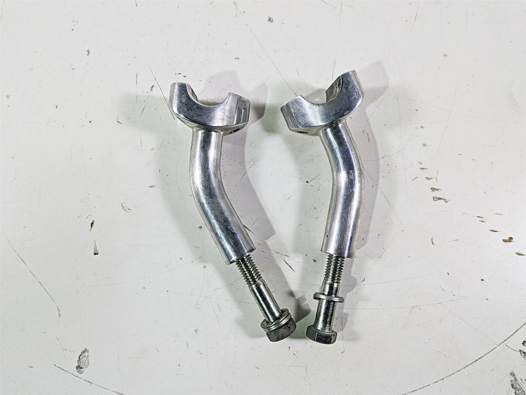 2003 Harley Dyna FXDL Low Rider 100TH 4" Pullback Handle Bar Riser Set 56122-77 - Image 5