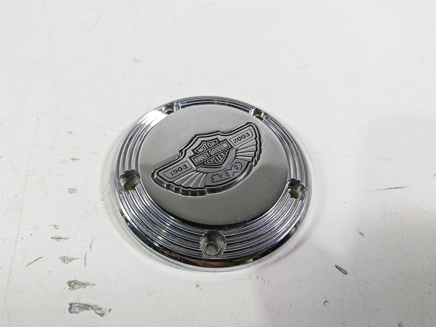 2003 Harley Dyna FXDL Low Rider 100TH Anniversary Cam Chest Engine Cover 32536-03 - Image 12