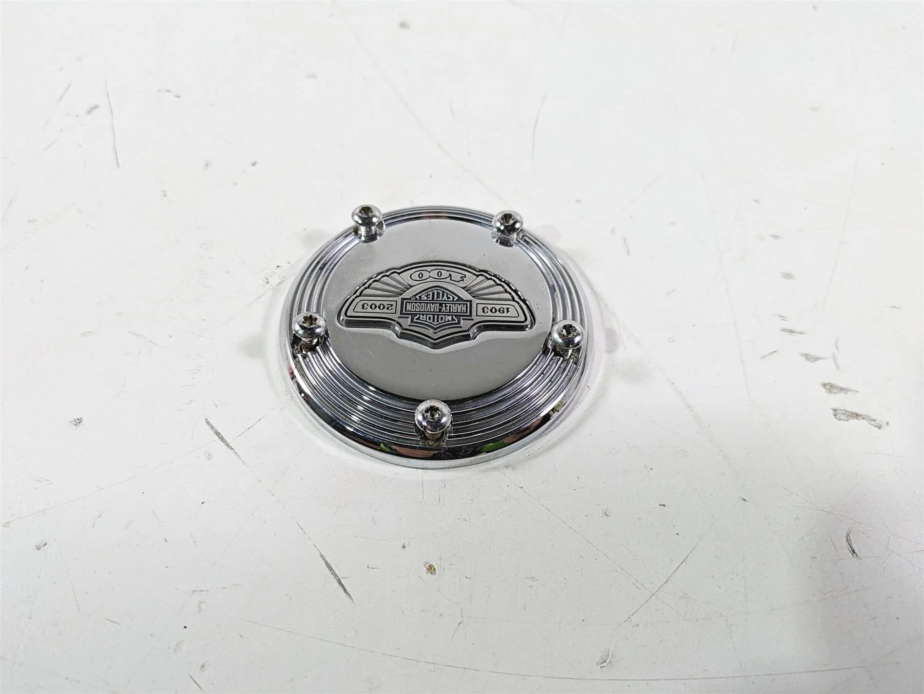 2003 Harley Dyna FXDL Low Rider 100TH Anniversary Cam Chest Engine Cover 32536-03 - Image 5
