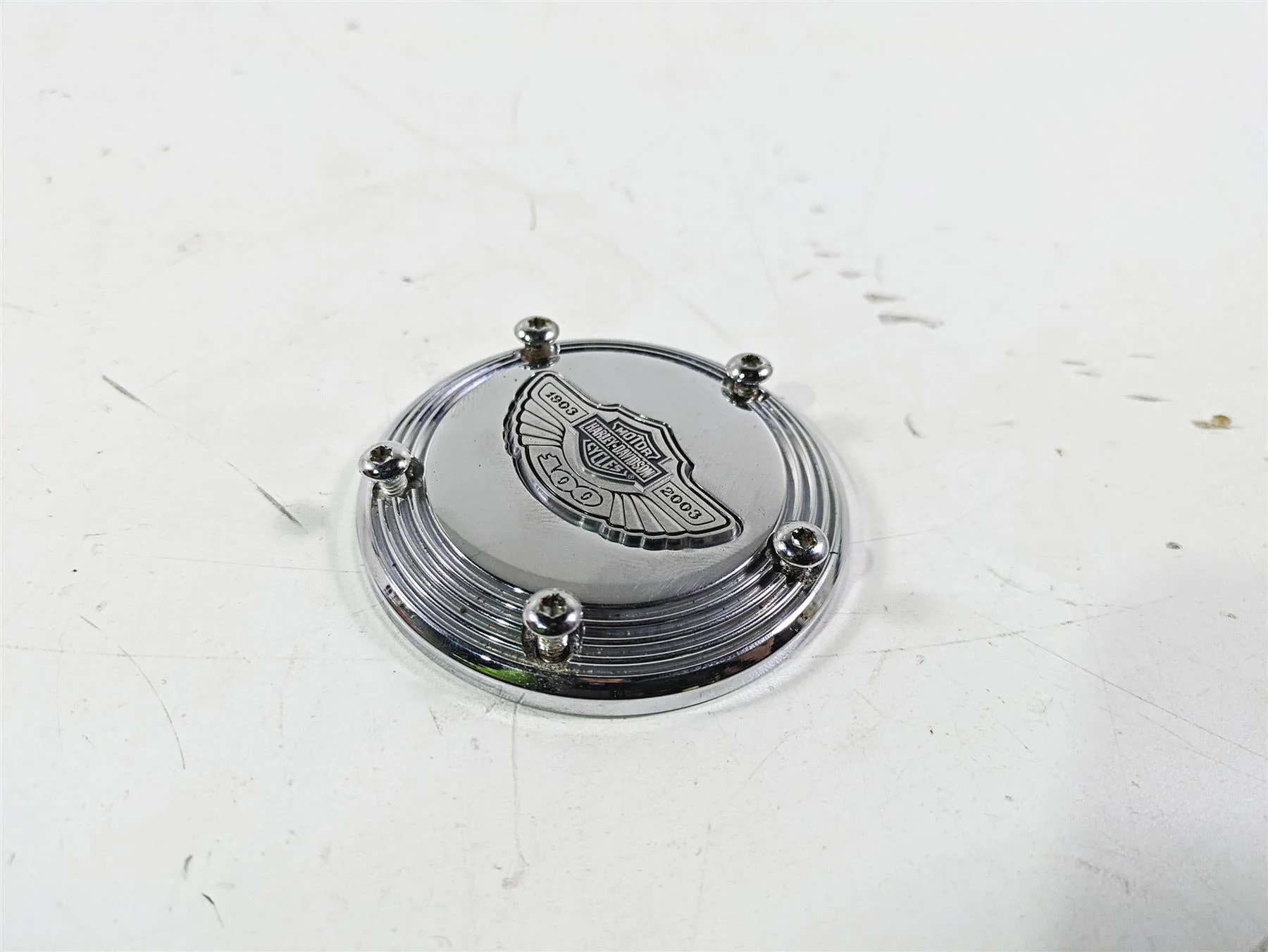 2003 Harley Dyna FXDL Low Rider 100TH Anniversary Cam Chest Engine Cover 32536-03 - Image 7