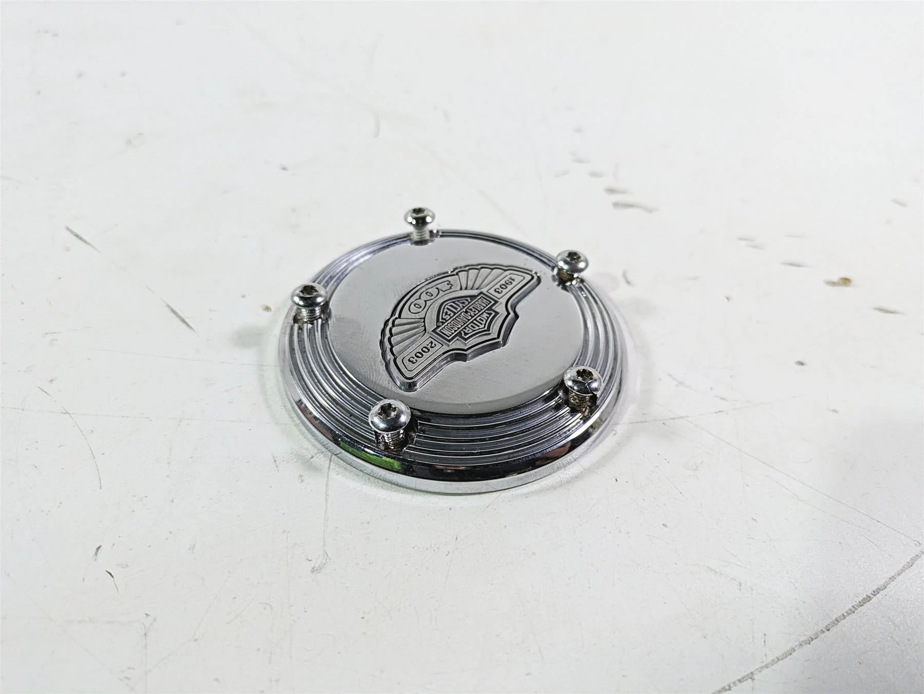 2003 Harley Dyna FXDL Low Rider 100TH Anniversary Cam Chest Engine Cover 32536-03 - Image 8