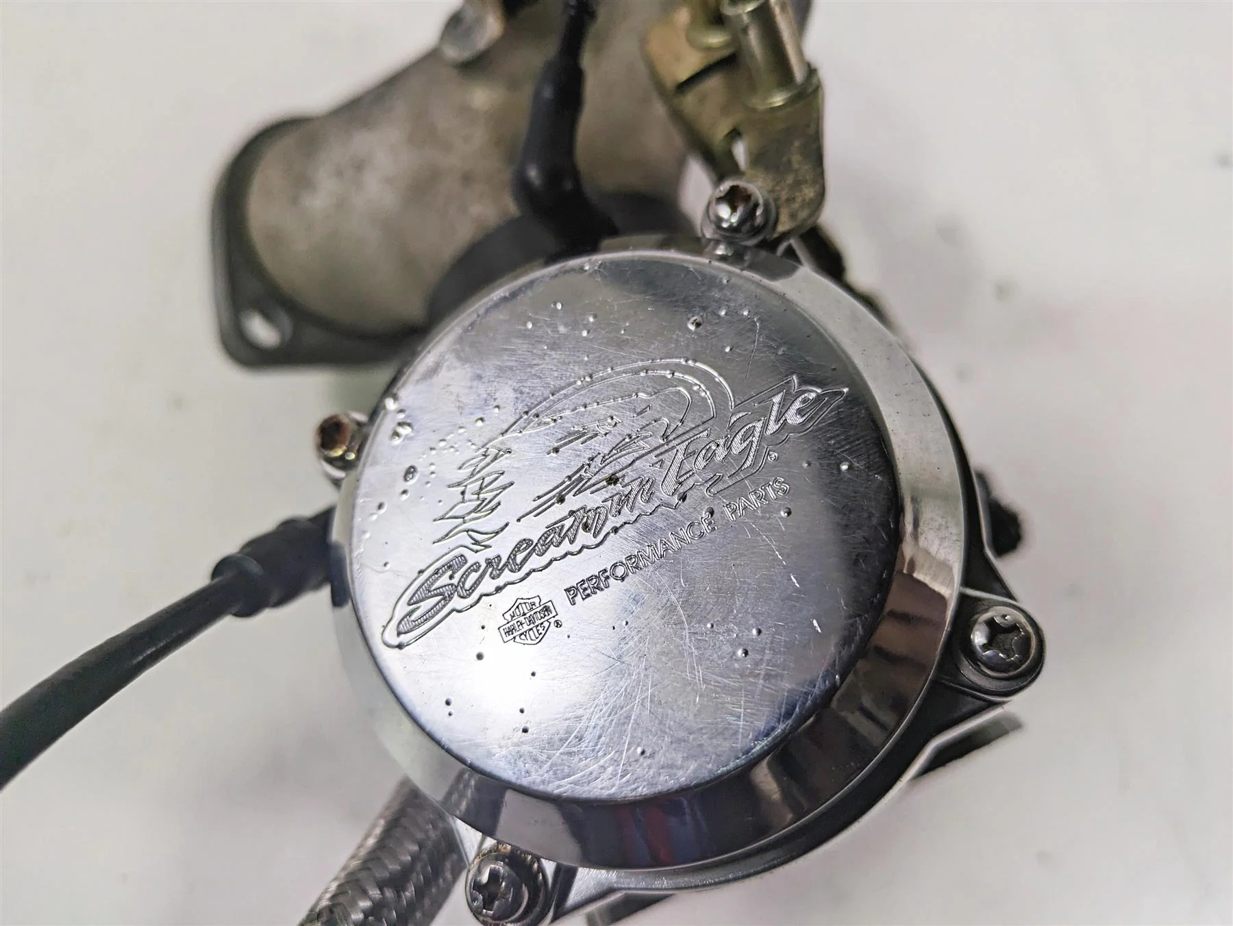 2003 Harley Dyna FXDL Low Rider 100TH Carburetor Carb & Intake 27421-99C - Image 6
