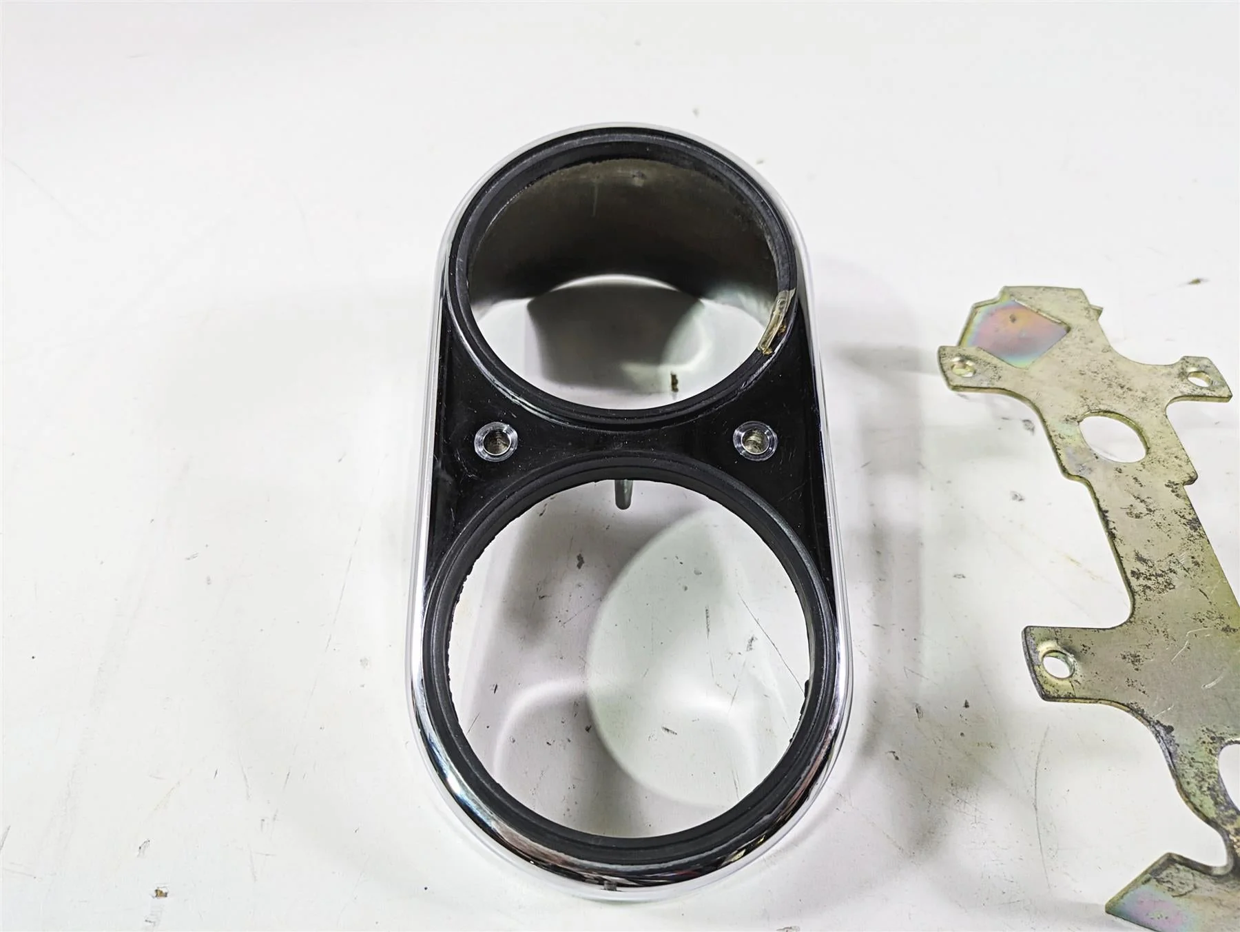 2003 Harley Dyna FXDL Low Rider 100TH Chrome Gauge Speedo Tacho Housing 67185-95 - Image 5