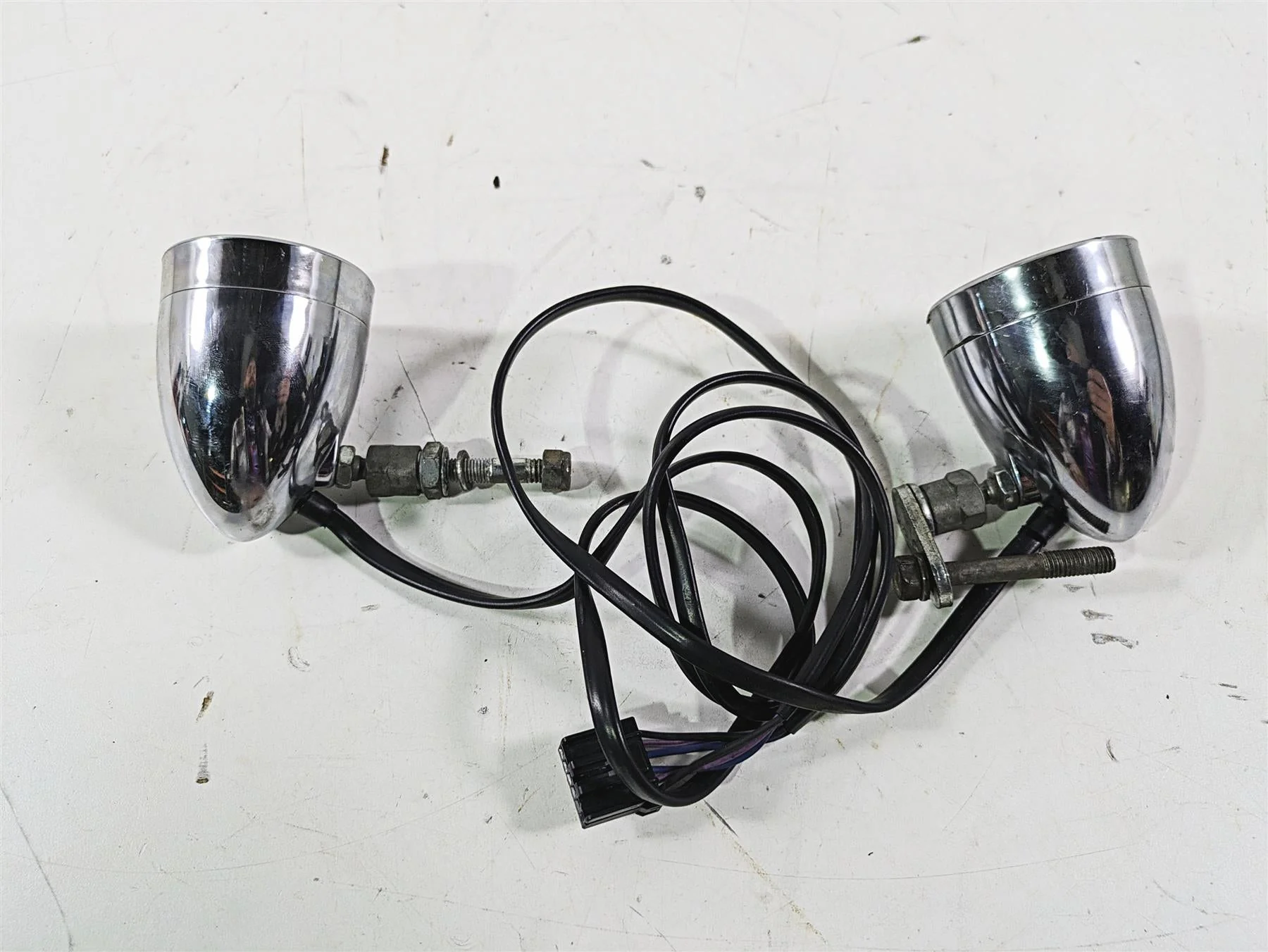 2003 Harley Dyna FXDL Low Rider 100TH Front Blinker Turn Signal Set 68972-00 - Image 3