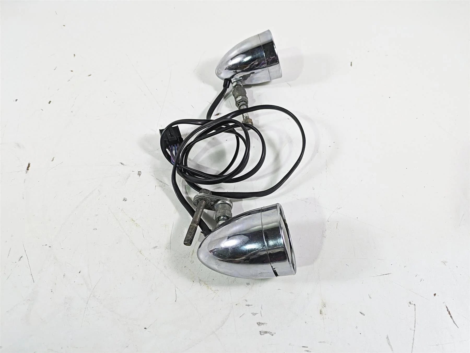2003 Harley Dyna FXDL Low Rider 100TH Front Blinker Turn Signal Set 68972-00 - Image 4