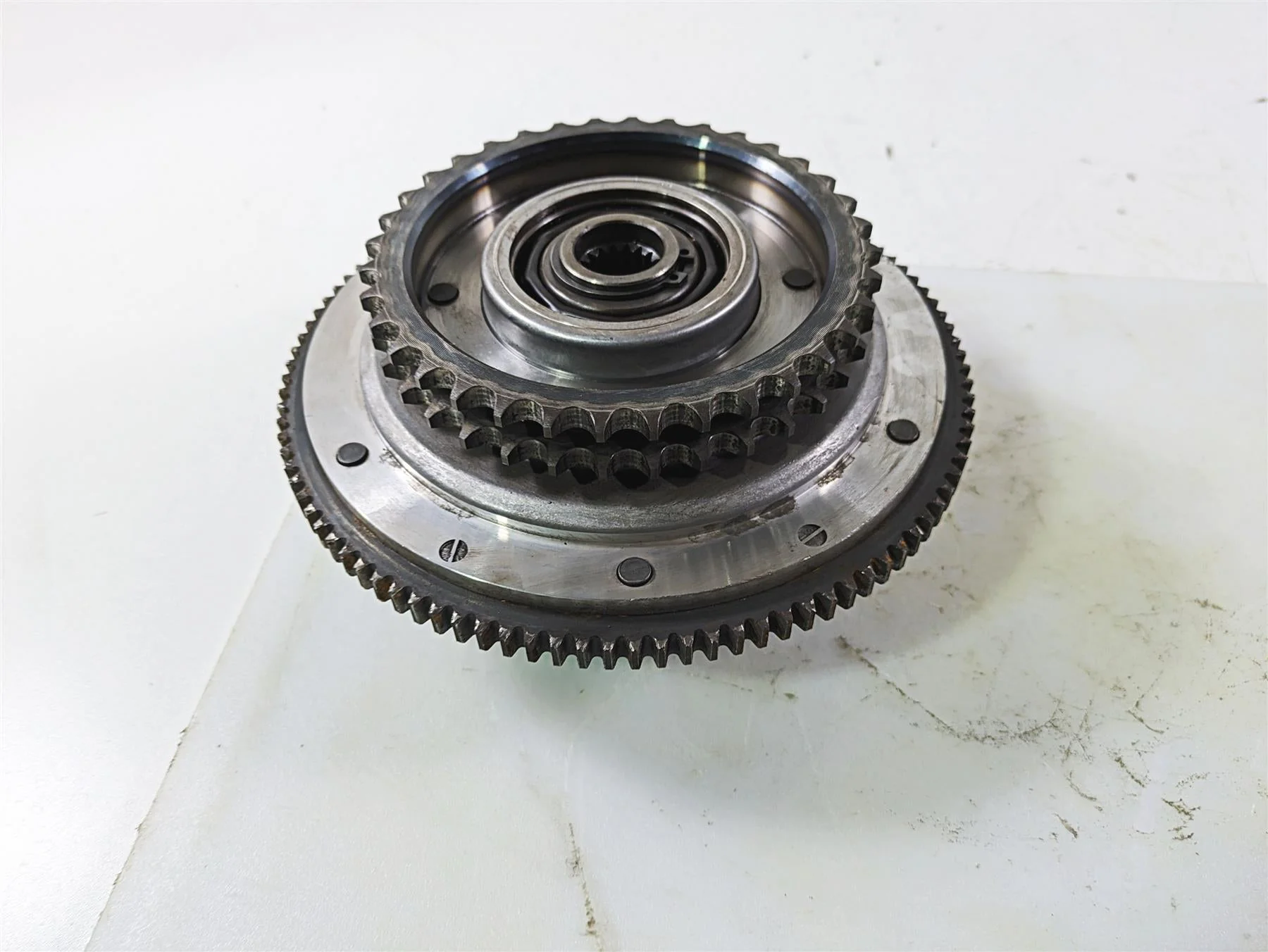 2003 Harley Dyna FXDL Low Rider 100TH Primary Drive Clutch Basket Set 37802-98B - Image 3