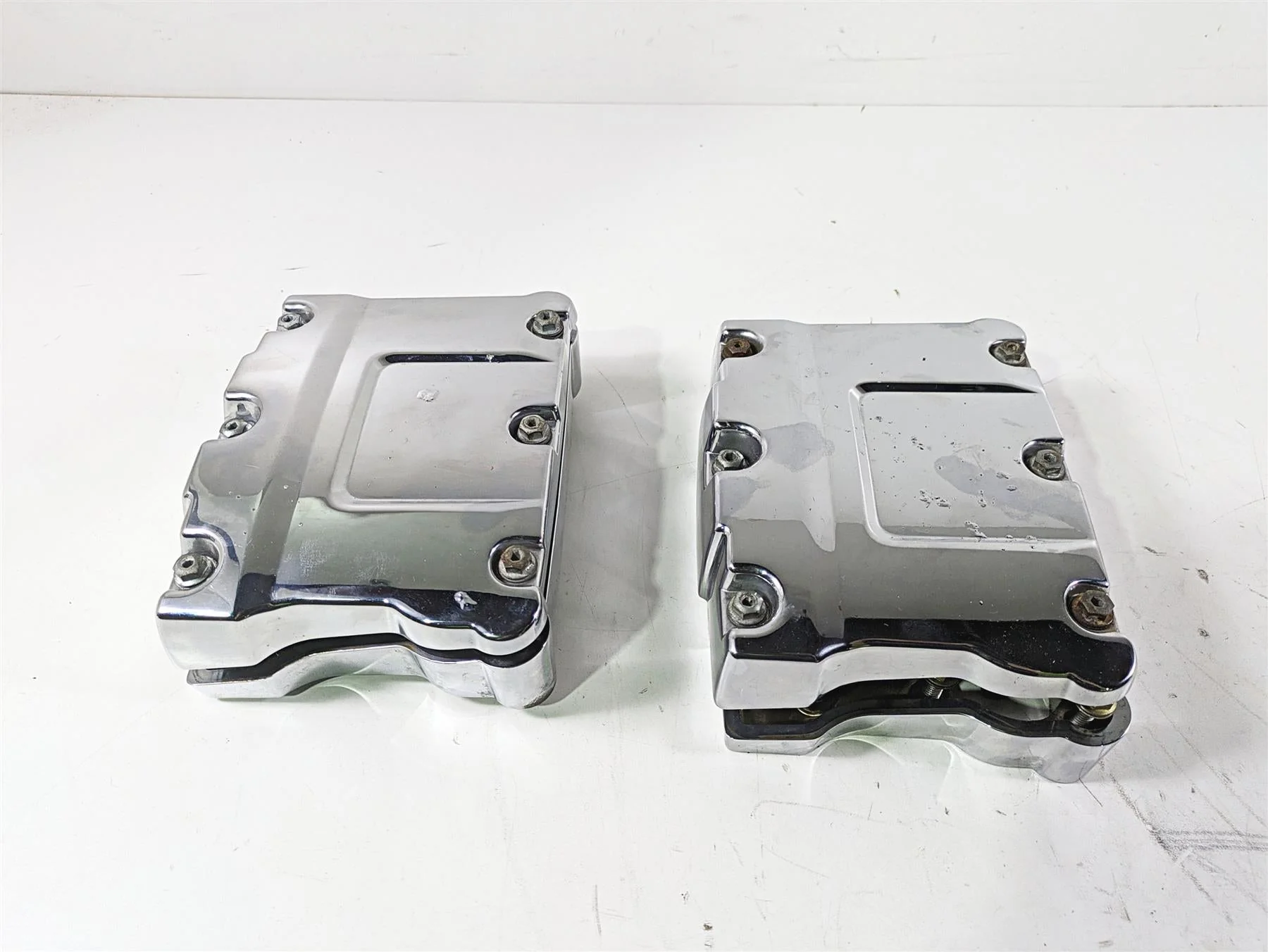 2003 Harley Dyna FXDL Low Rider 100TH Rocker Box Valve Cover Set 17571-99 - Image 4