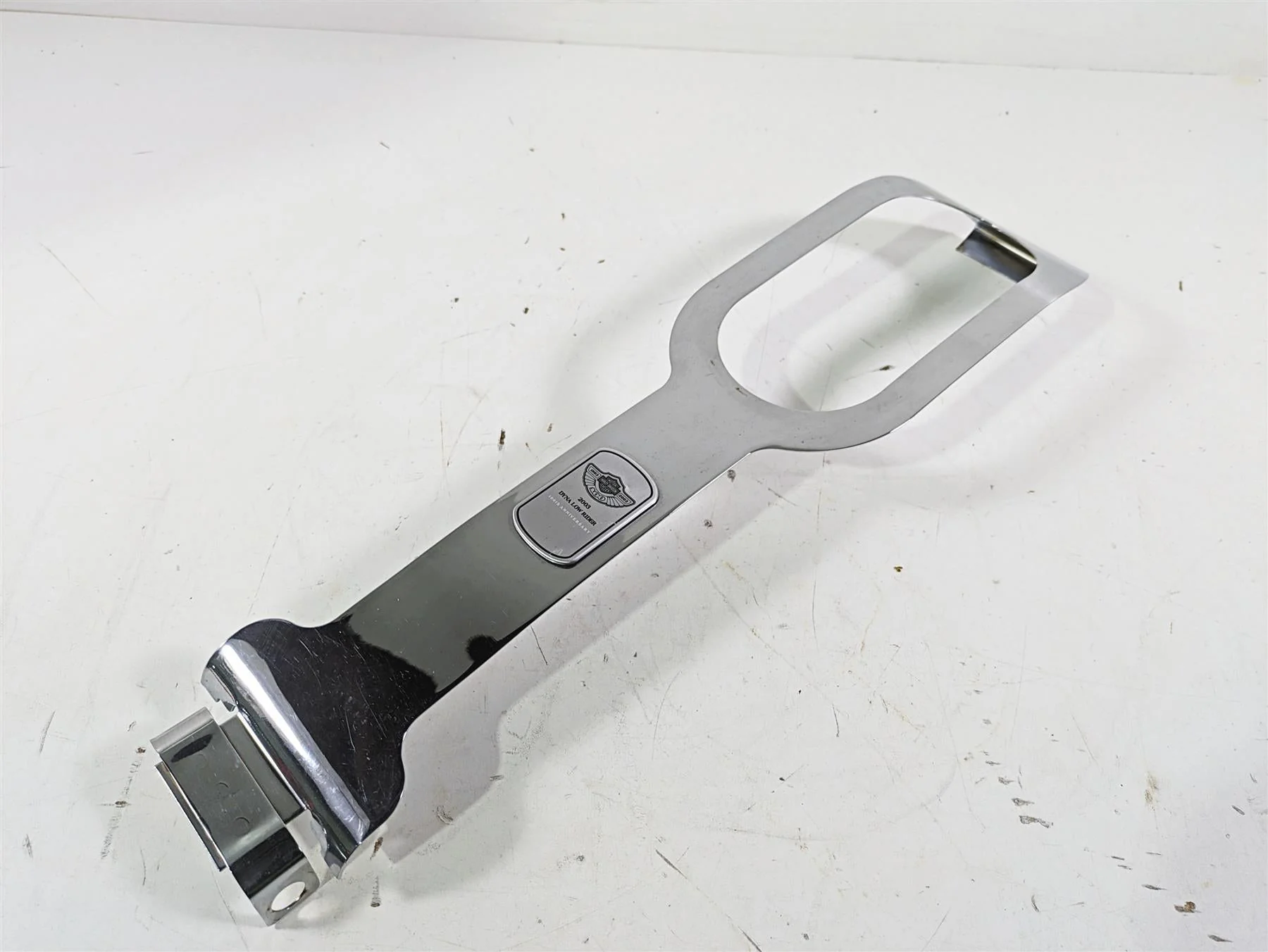 2003 Harley Dyna FXDL Low Rider 100TH Tank Dash Chrome Cover & Emblem 61244-02 - Image 12