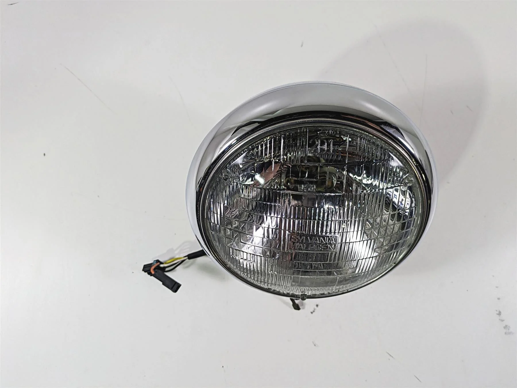 2003 Harley FLSTC Softail Heritage 100th 7" Chrome Headlight Lamp 67903-00 - Image 10