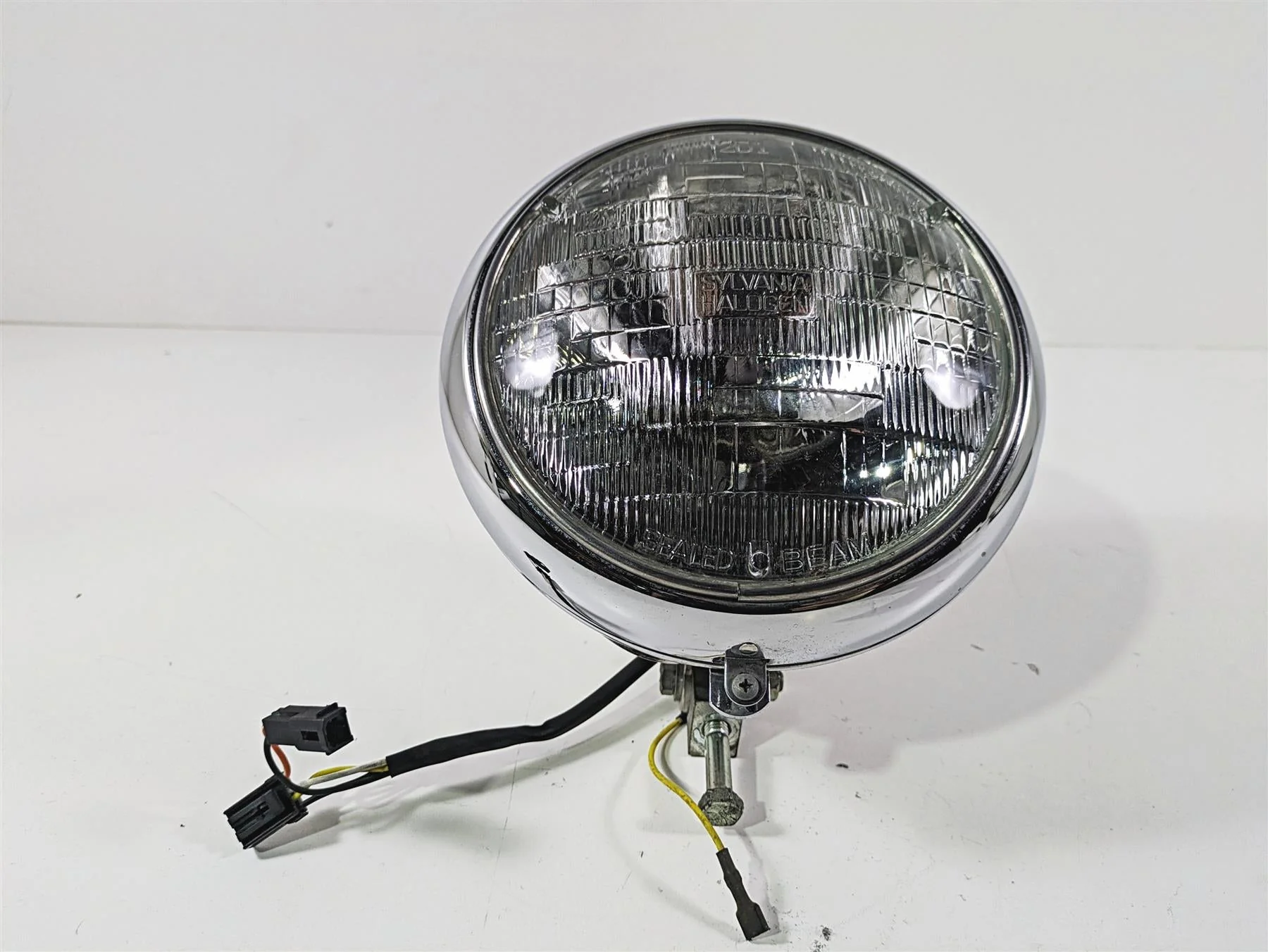 2003 Harley FLSTC Softail Heritage 100th 7" Chrome Headlight Lamp 67903-00 - Image 11