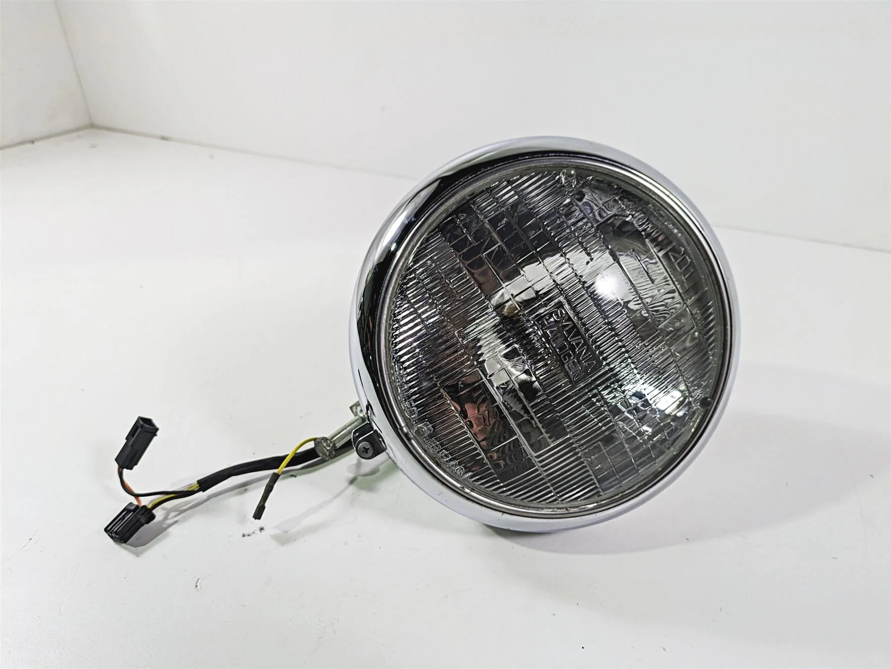 2003 Harley FLSTC Softail Heritage 100th 7" Chrome Headlight Lamp 67903-00 - Image 9