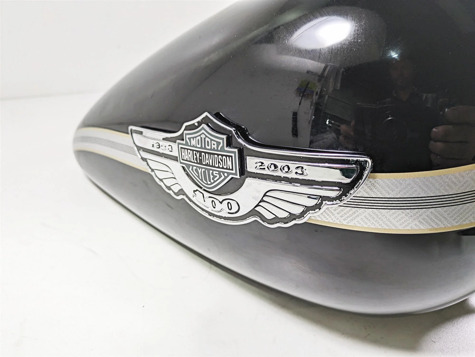 2003 Harley FLSTC Softail Heritage 100th Fuel Gas Petrol Tank 62180-00D - Image 9