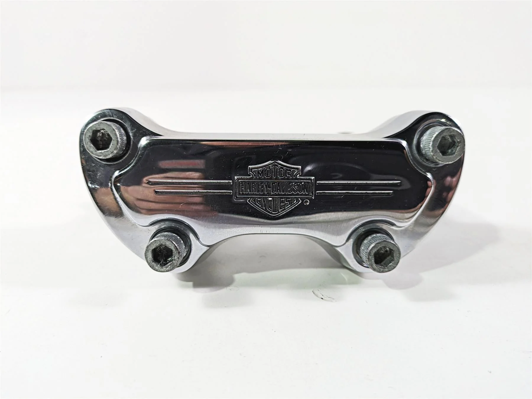 2003 Harley FLSTC Softail Heritage 100th Handlebar Holder Riser Set 56567-86B - Image 4