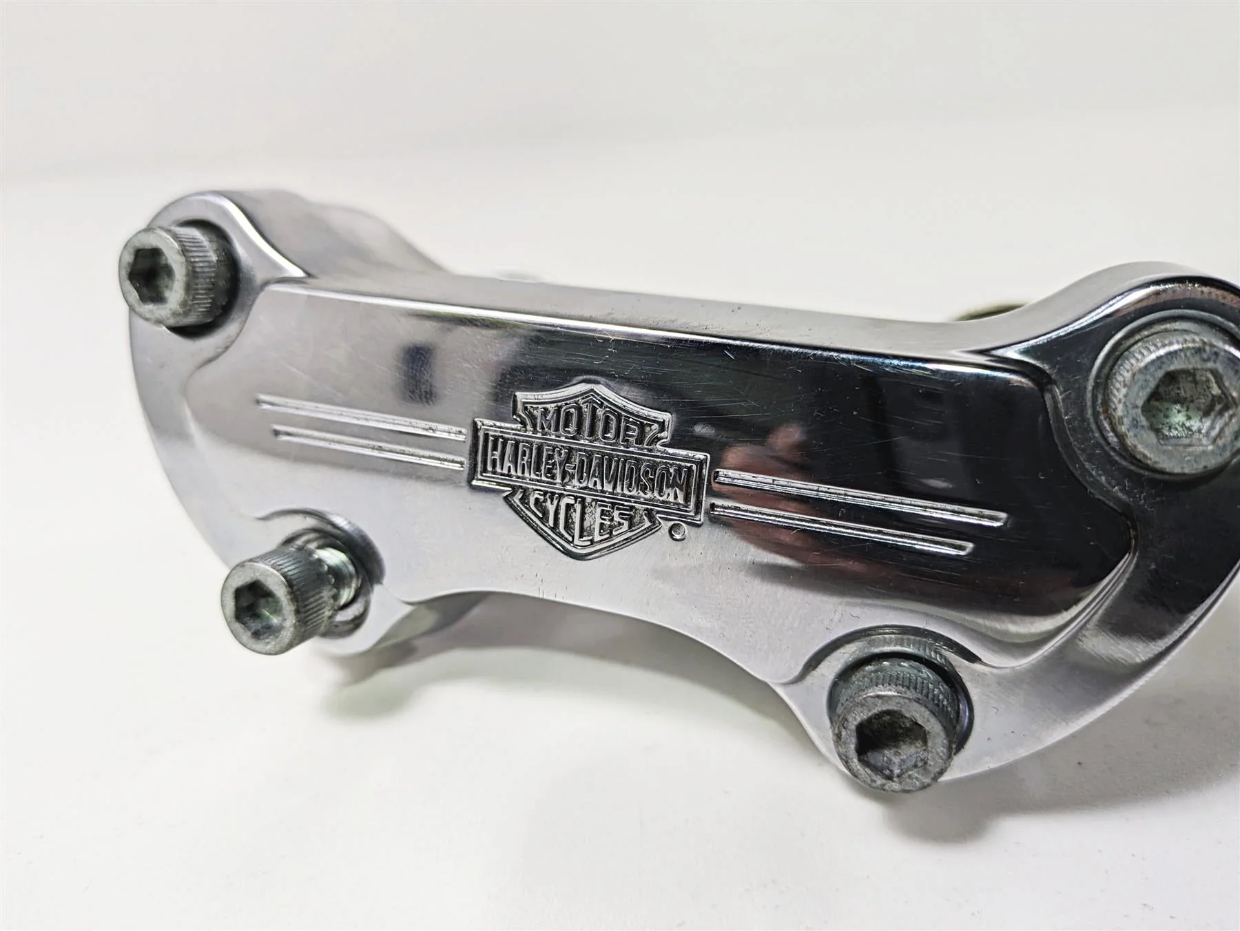 2003 Harley FLSTC Softail Heritage 100th Handlebar Holder Riser Set 56567-86B - Image 9