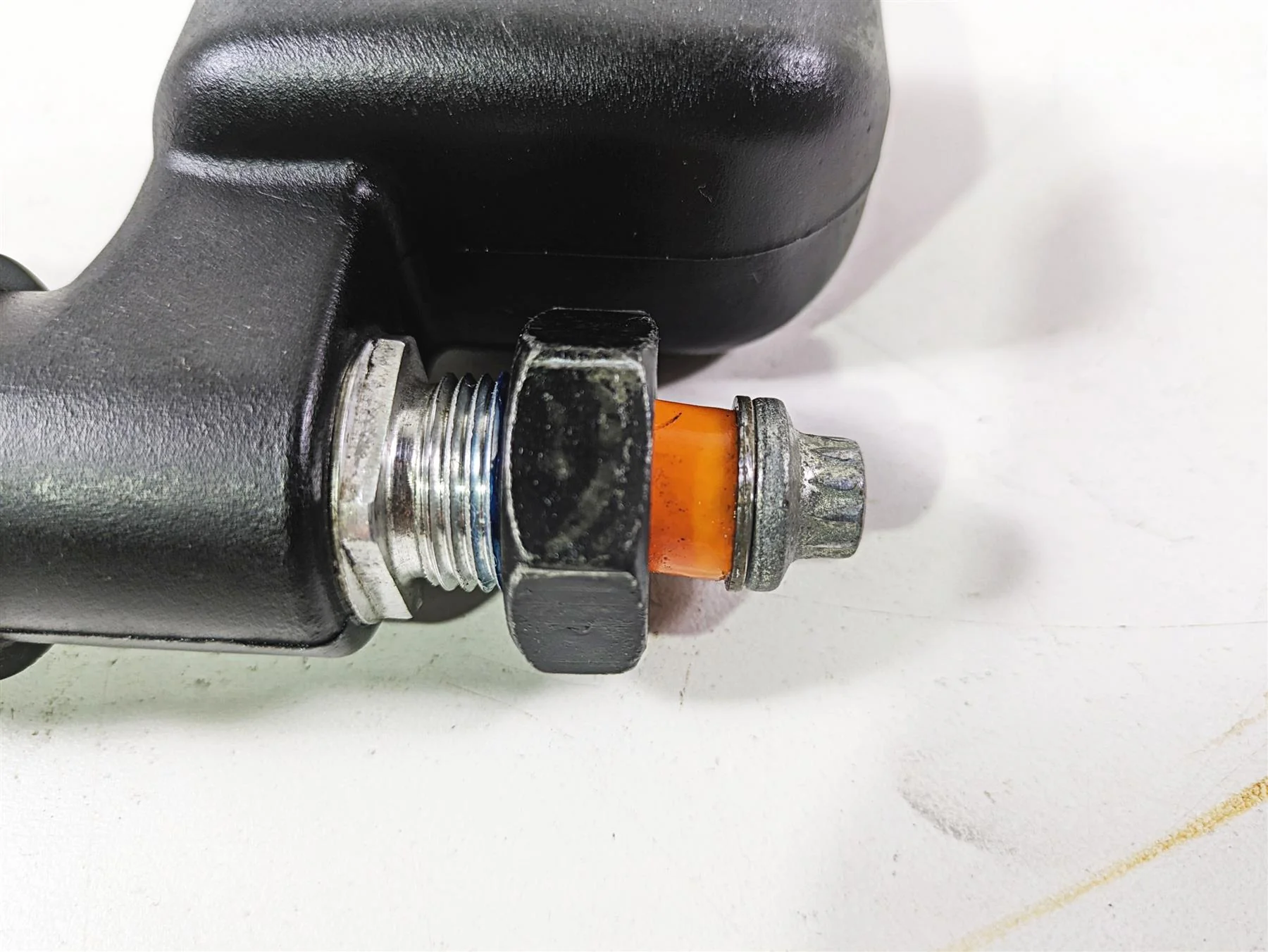 2003 Harley FLSTC Softail Heritage 100th Rear Brake Master Cylinder 41755-99F - Image 6