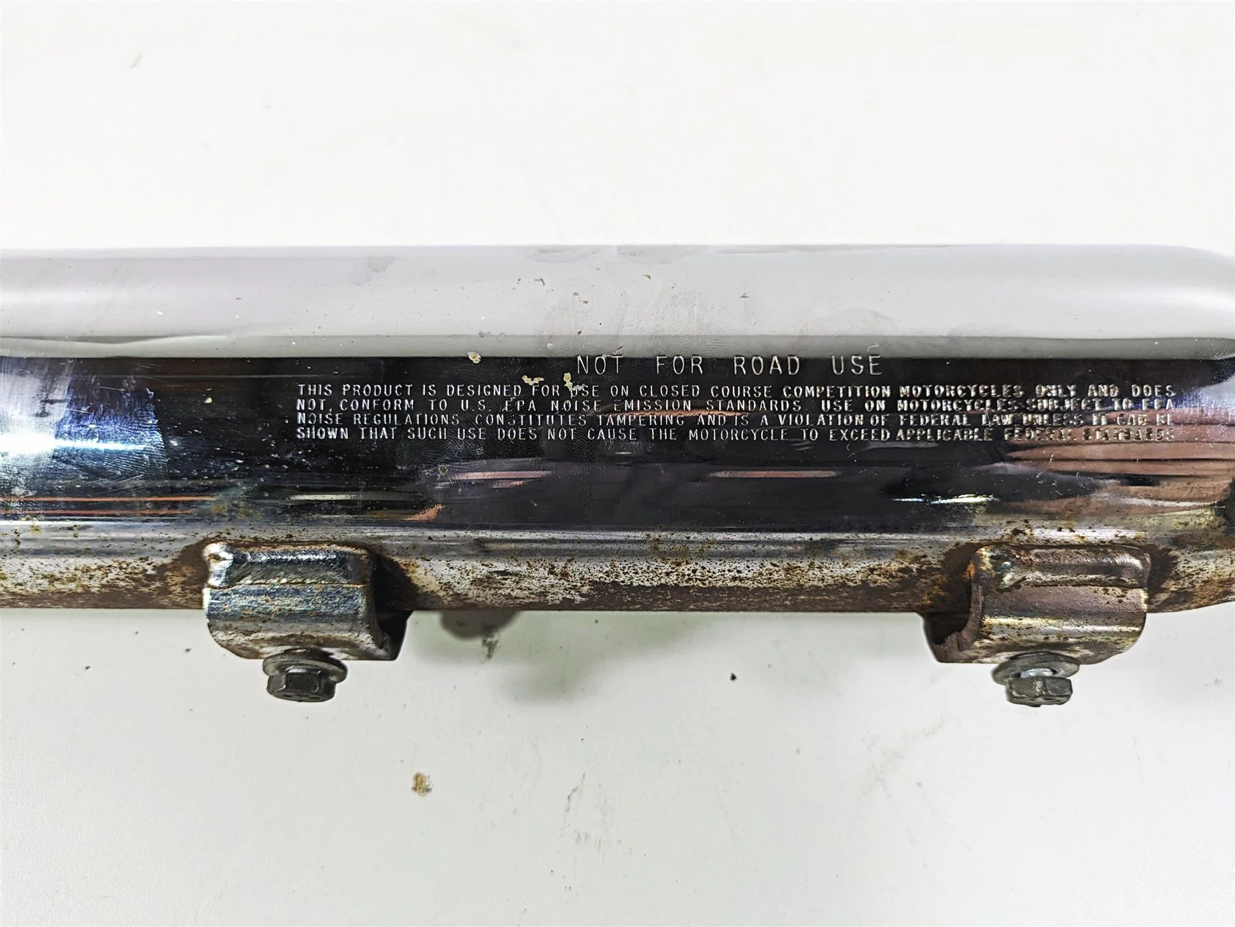 2003 Harley FLSTC Softail Heritage Screamin Eagle Slash Cut Exhaust Pipes - Image 7