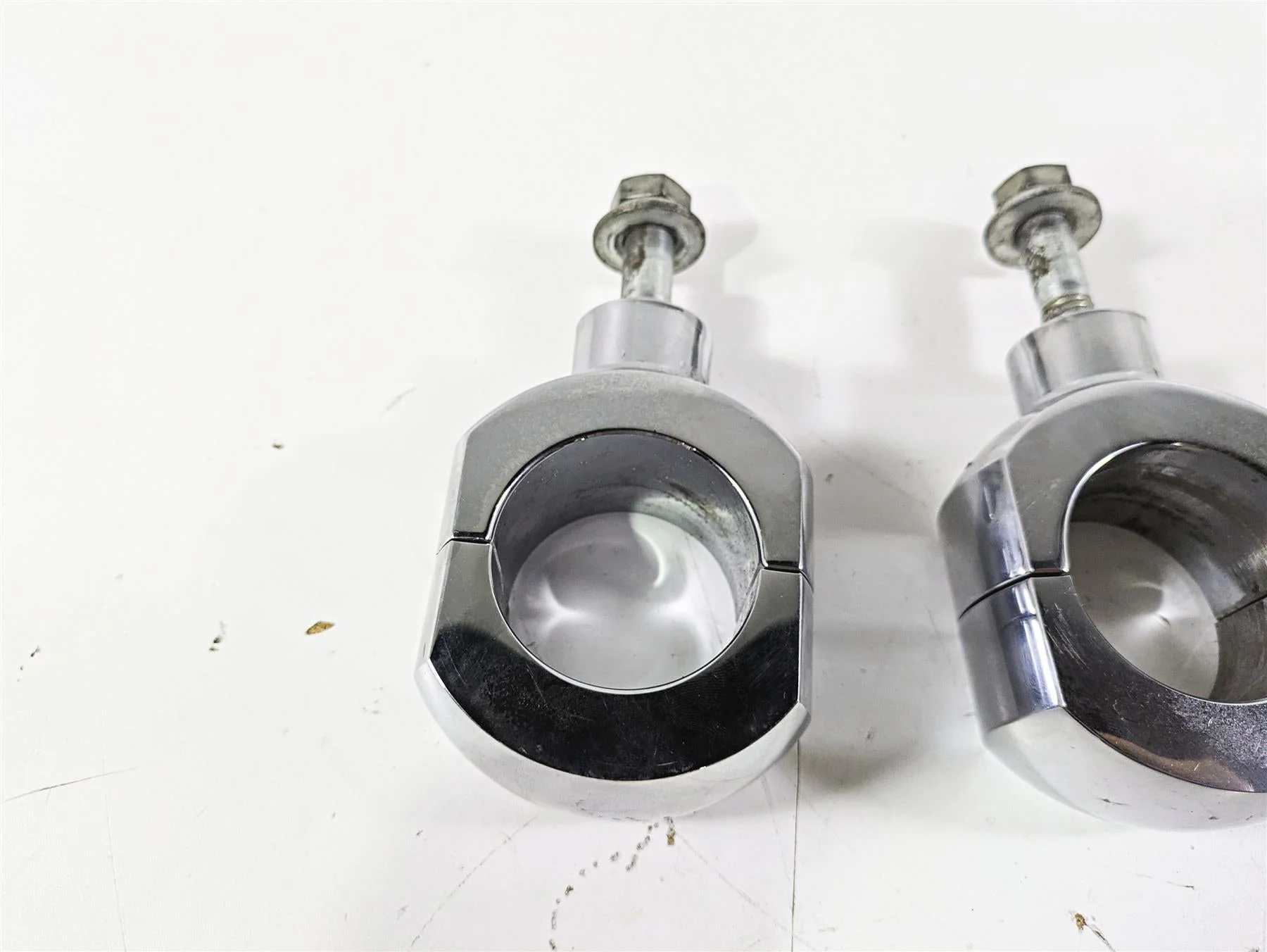 2003 Harley Softail FXSTDI Deuce 100th Aftermarket 2" Handlebar Riser Set - Image 6