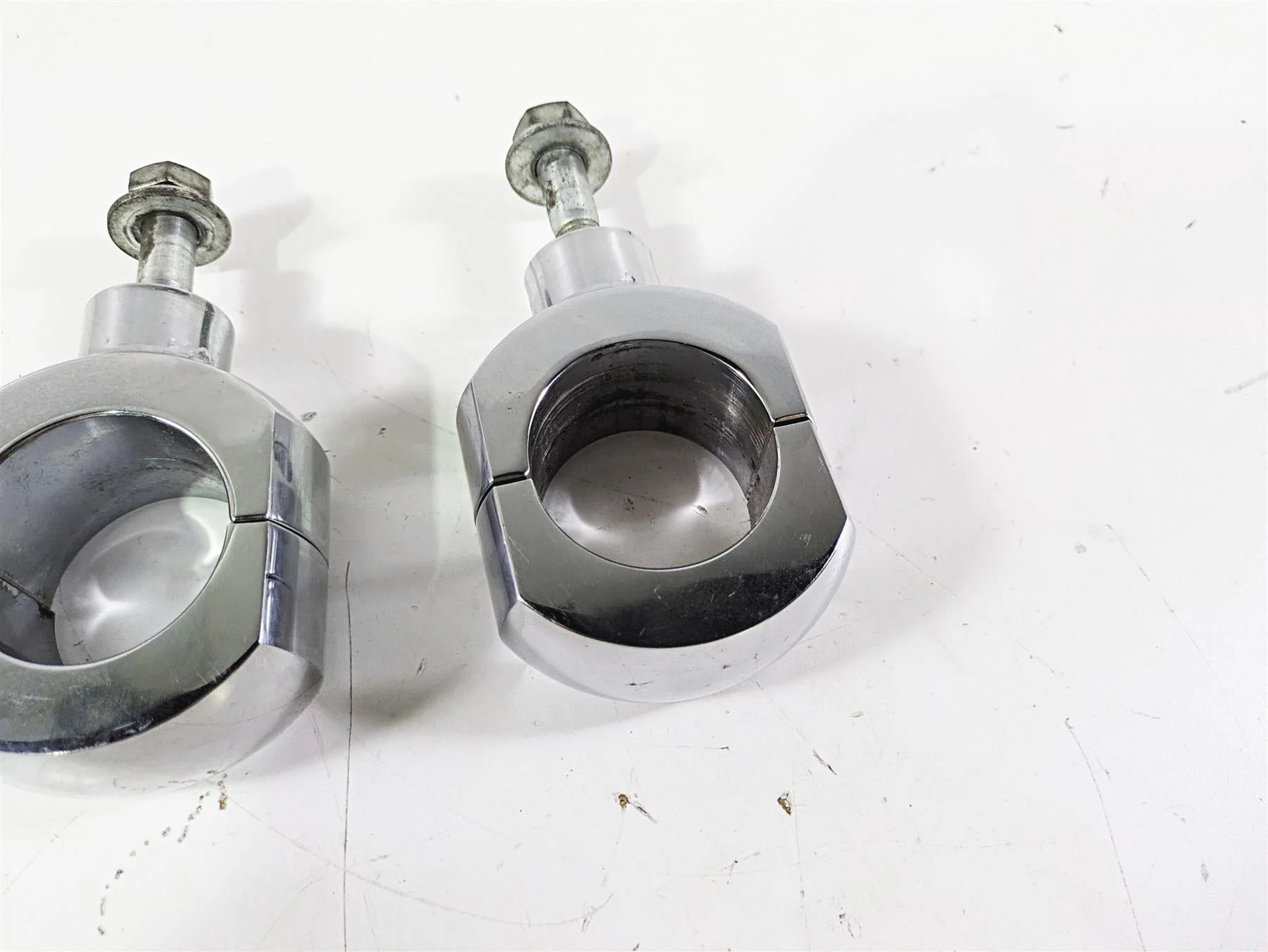 2003 Harley Softail FXSTDI Deuce 100th Aftermarket 2" Handlebar Riser Set - Image 7