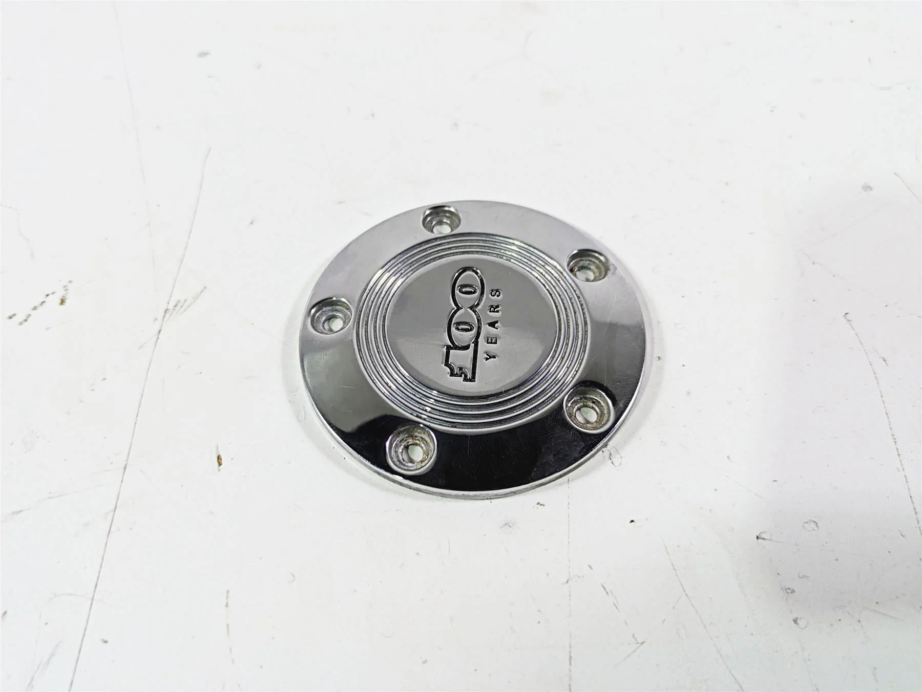 2003 Harley Softail FXSTDI Deuce 100th Chrome Timing Cover 32536-03 - Image 4