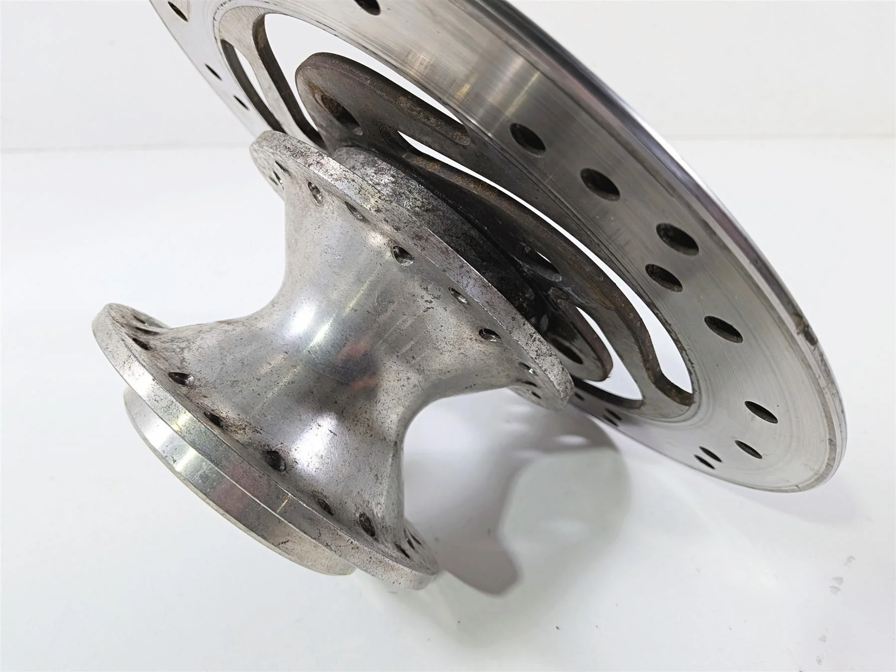 2003 Harley Sportster XL1200 Front Spoke Wheel Hub + Brake Disc Set 43105-05A - Image 3