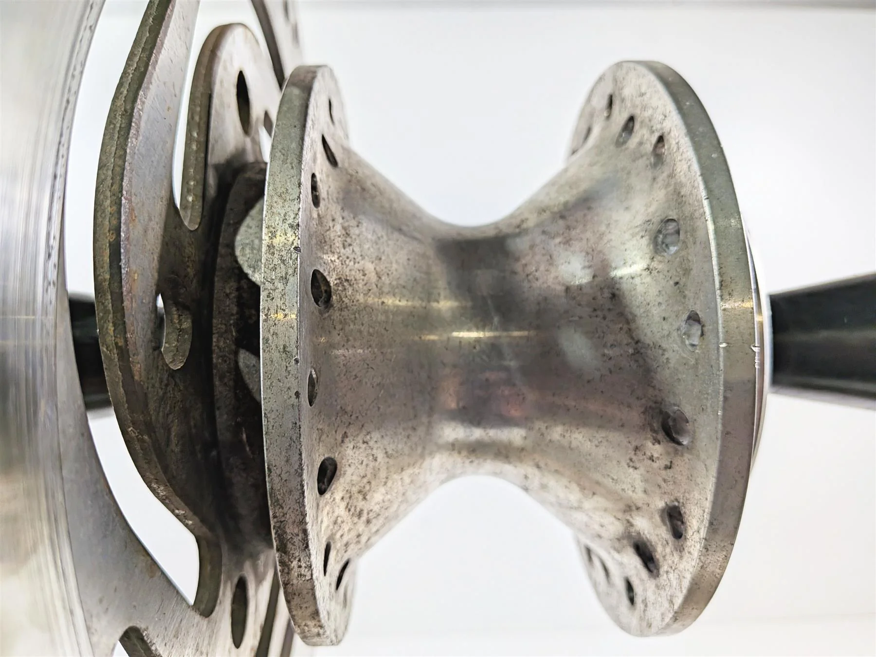 2003 Harley Sportster XL1200 Front Spoke Wheel Hub + Brake Disc Set 43105-05A - Image 7