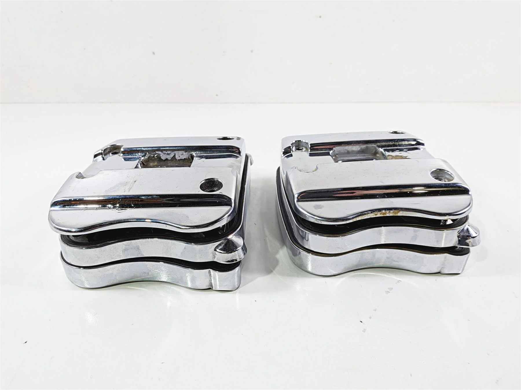 2003 Harley Sportster XL1200 Rocker Box Push Rod Cover Set 17581-01 17551-96 - Image 5