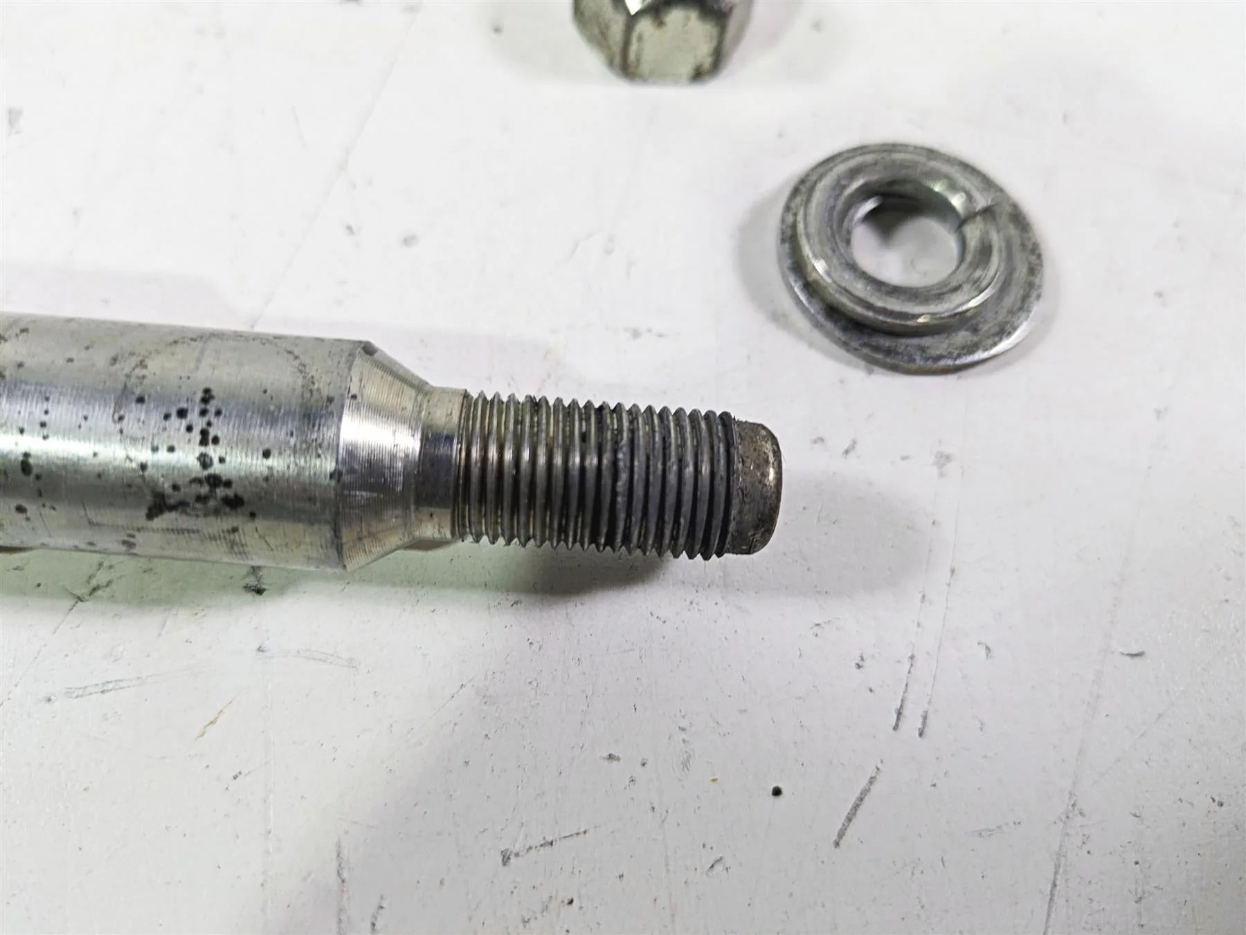 2003 Harley Touring FLHTCUI 100TH E-Glide Front Axle Wheel Spindle 1" 43364-00 - Image 11