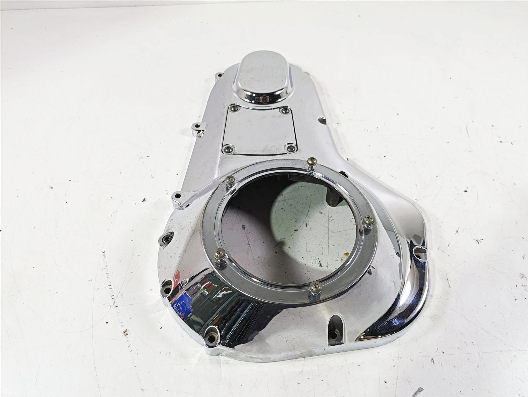 2003 Harley Touring FLHTCUI 100TH E-Glide Outer Primary Clutch Cover 60685-99 - Image 4