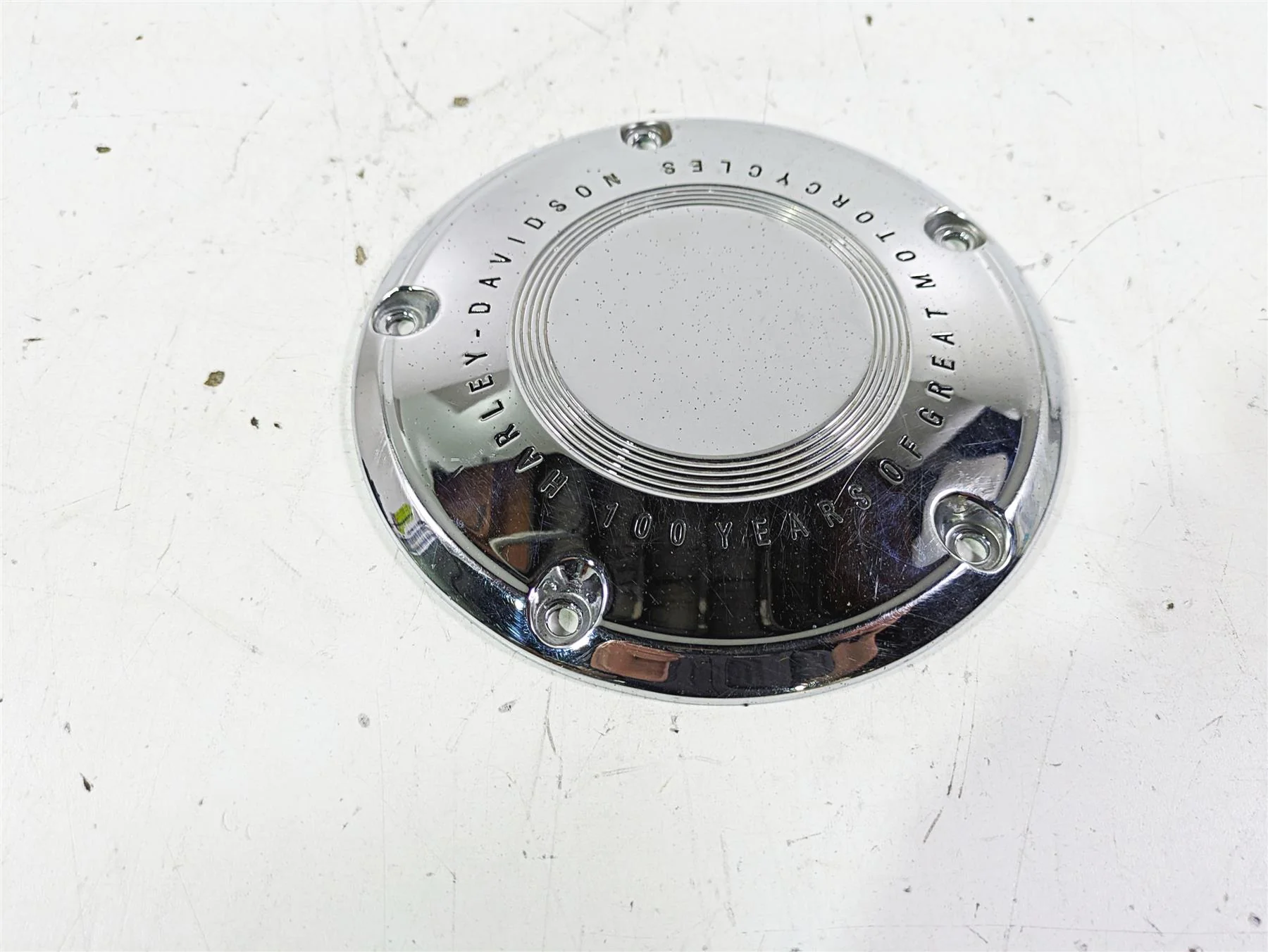 2003 Harley Touring FLHTCUI 100TH E-Glide Primary Drive Derby Cover 60720-03 - Image 4