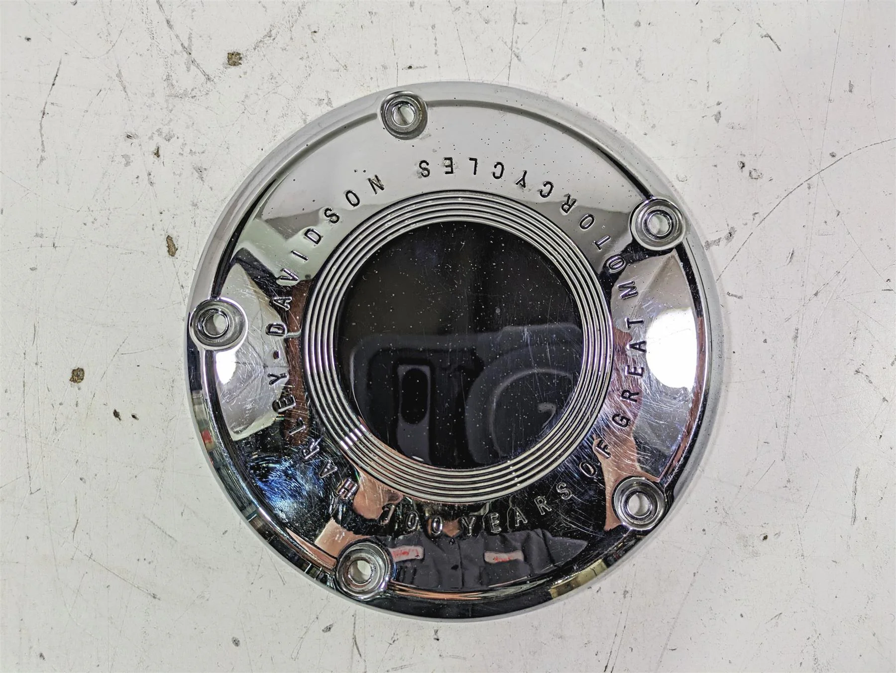 2003 Harley Touring FLHTCUI 100TH E-Glide Primary Drive Derby Cover 60720-03 - Image 5