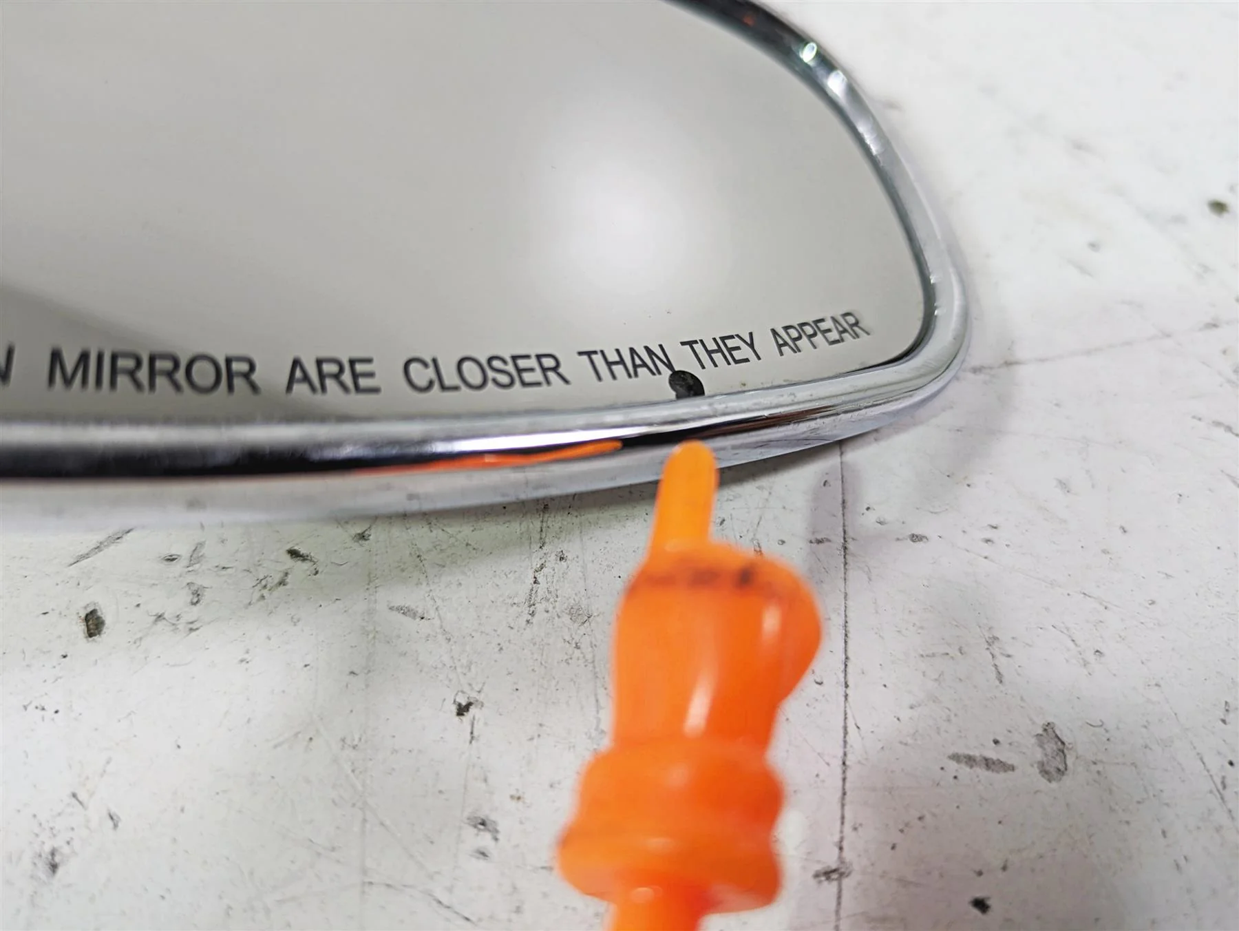 2003 Harley Touring FLHTCUI 100TH E-Glide Rear Chrome Mirror -Read 91845-03B - Image 8
