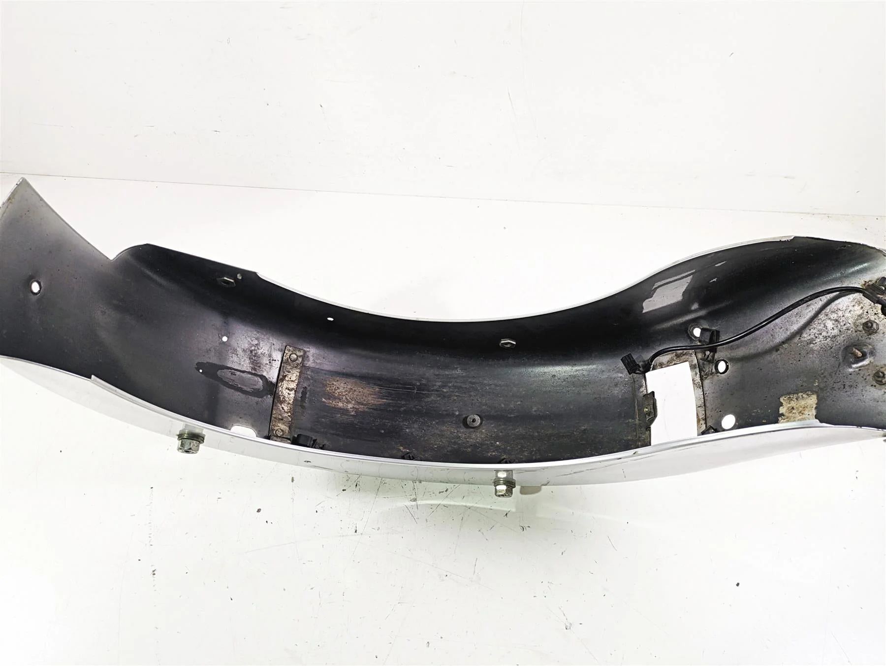 2003 Harley Touring FLHTCUI 100TH E-Glide Rear Fender Sterling Silver 59579-01B - Image 11