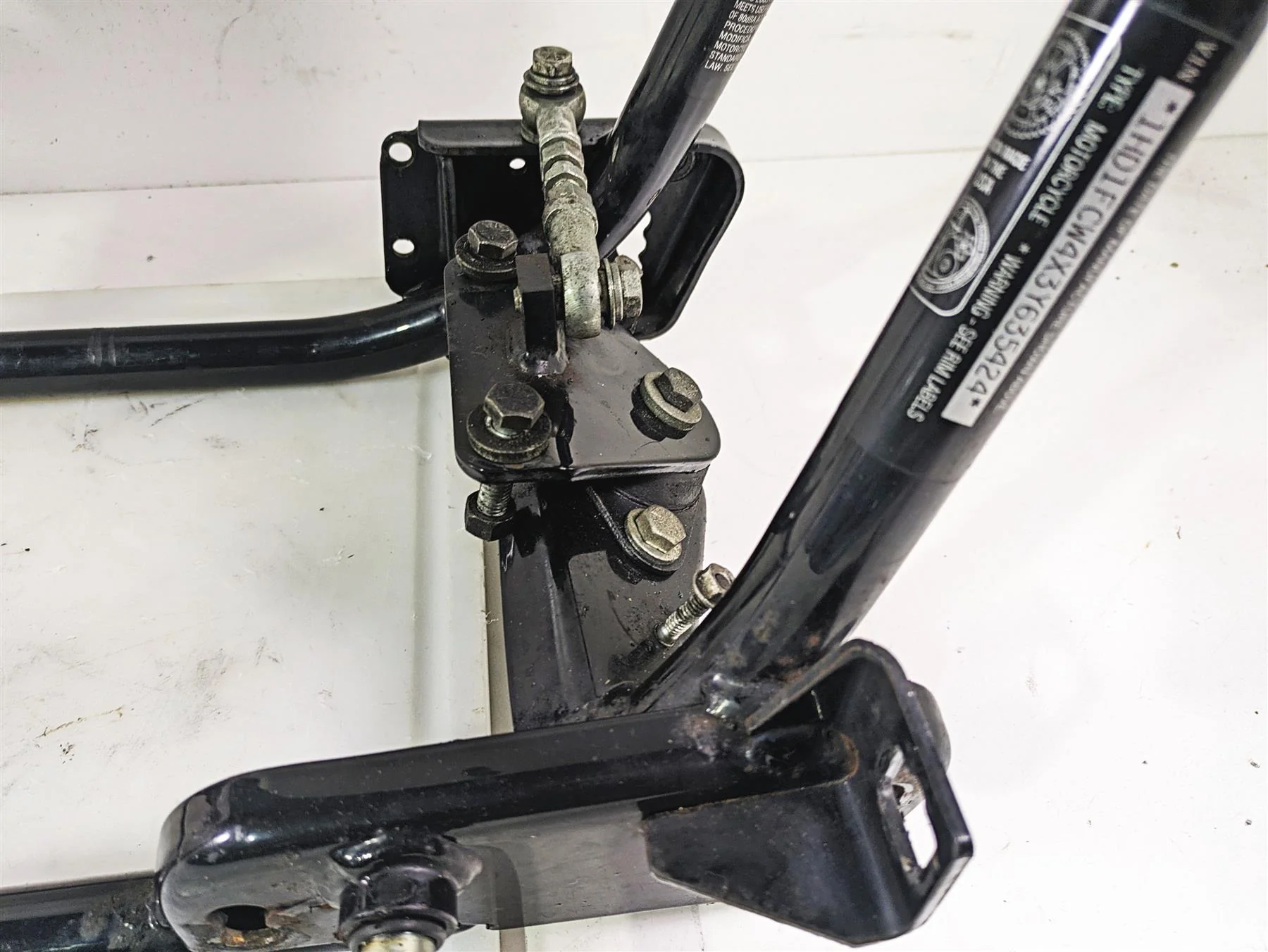 2003 Harley Touring FLHTCUI 100TH E-Glide Straight Main Frame Chassis With Clean North Carolina Title 47900-02A - Image 4