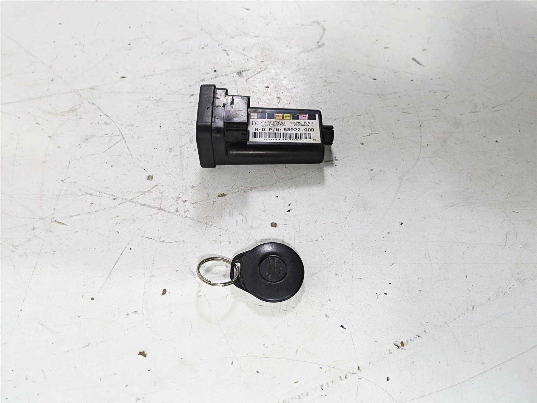2003 Harley Touring FLHTCUI 100TH E-Glide Tssm Security Module & Fob 68922-00B - Image 2