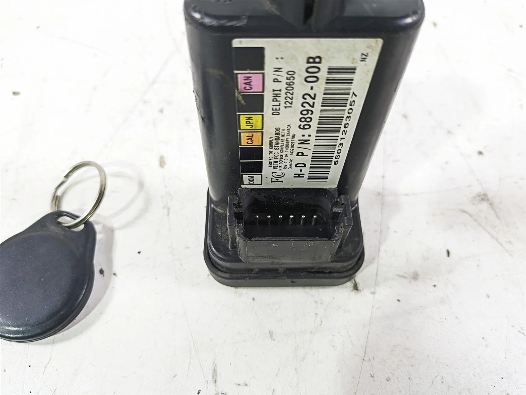 2003 Harley Touring FLHTCUI 100TH E-Glide Tssm Security Module & Fob 68922-00B - Image 9
